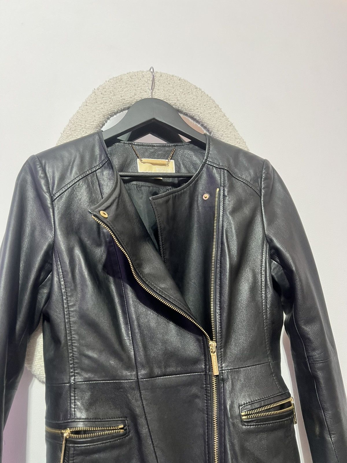 Michael Kors Michael Kors Leather Jacket Size S / US 4 / IT 40 - 4 Thumbnail