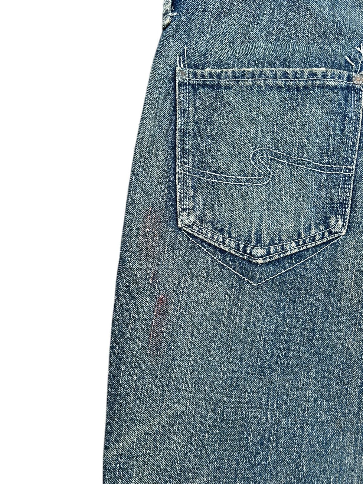 Kapital BONDS AND PEACE BUCKLE BACK JAPANESE DISTRESSED DENIM JEANS Size US 32 / EU 48 - 13 Thumbnail