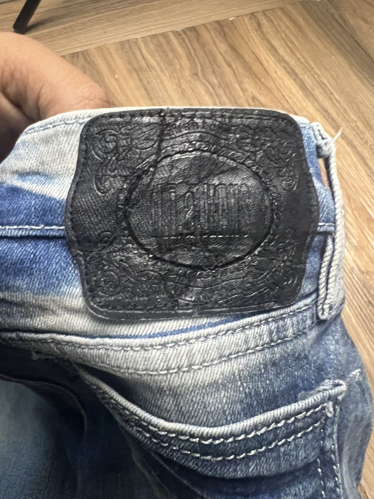 Japanese Brand d.i.a. Ripped Distressed Skinny Jeans Korean Streetwear (42) Size 26" / US 2 / IT 38 - 16 Thumbnail
