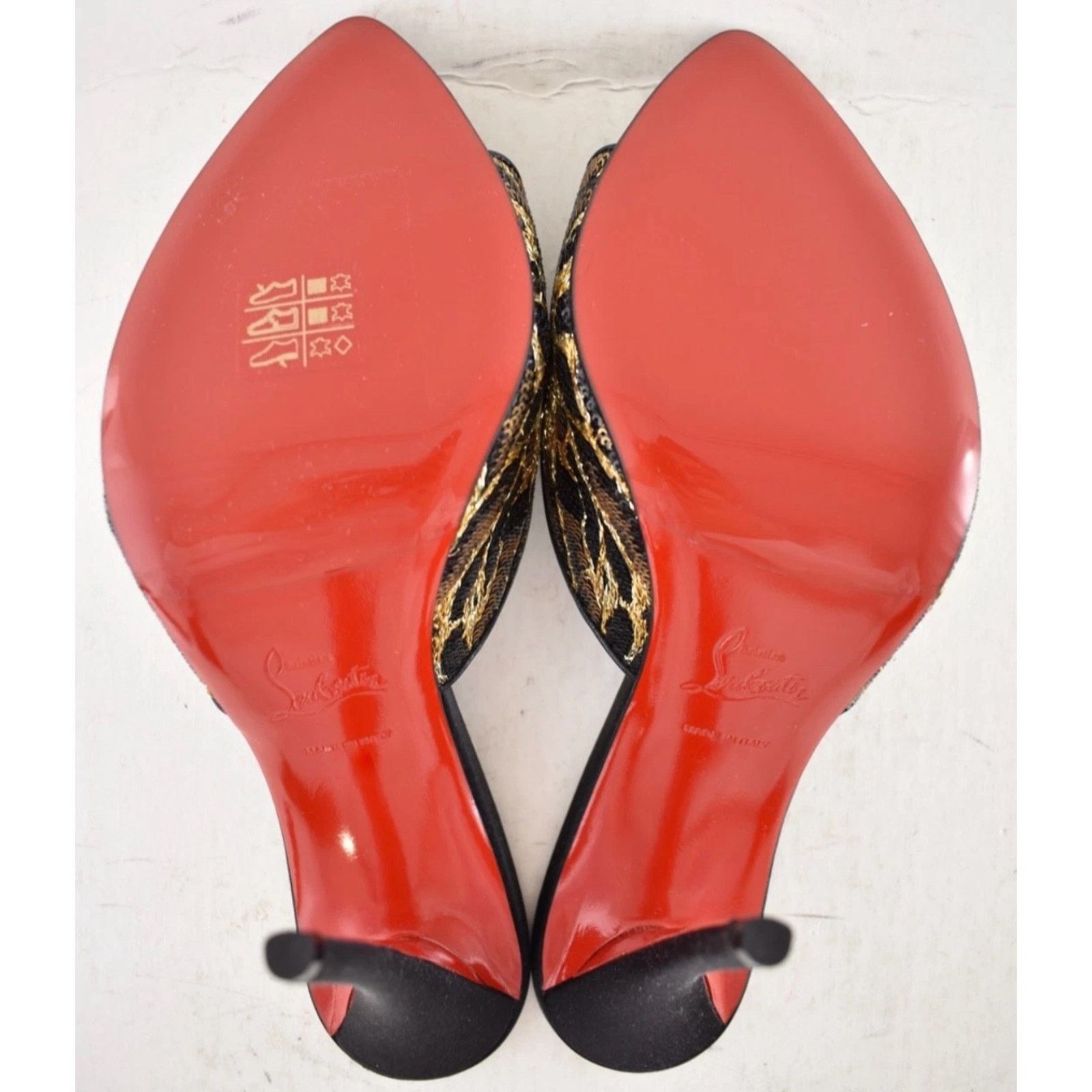 Christian Louboutin Christian Louboutin Miss Z Mule Ocelot Black Heel Pump 36.5 Size US 5.5 / IT 35.5 - 21 Thumbnail