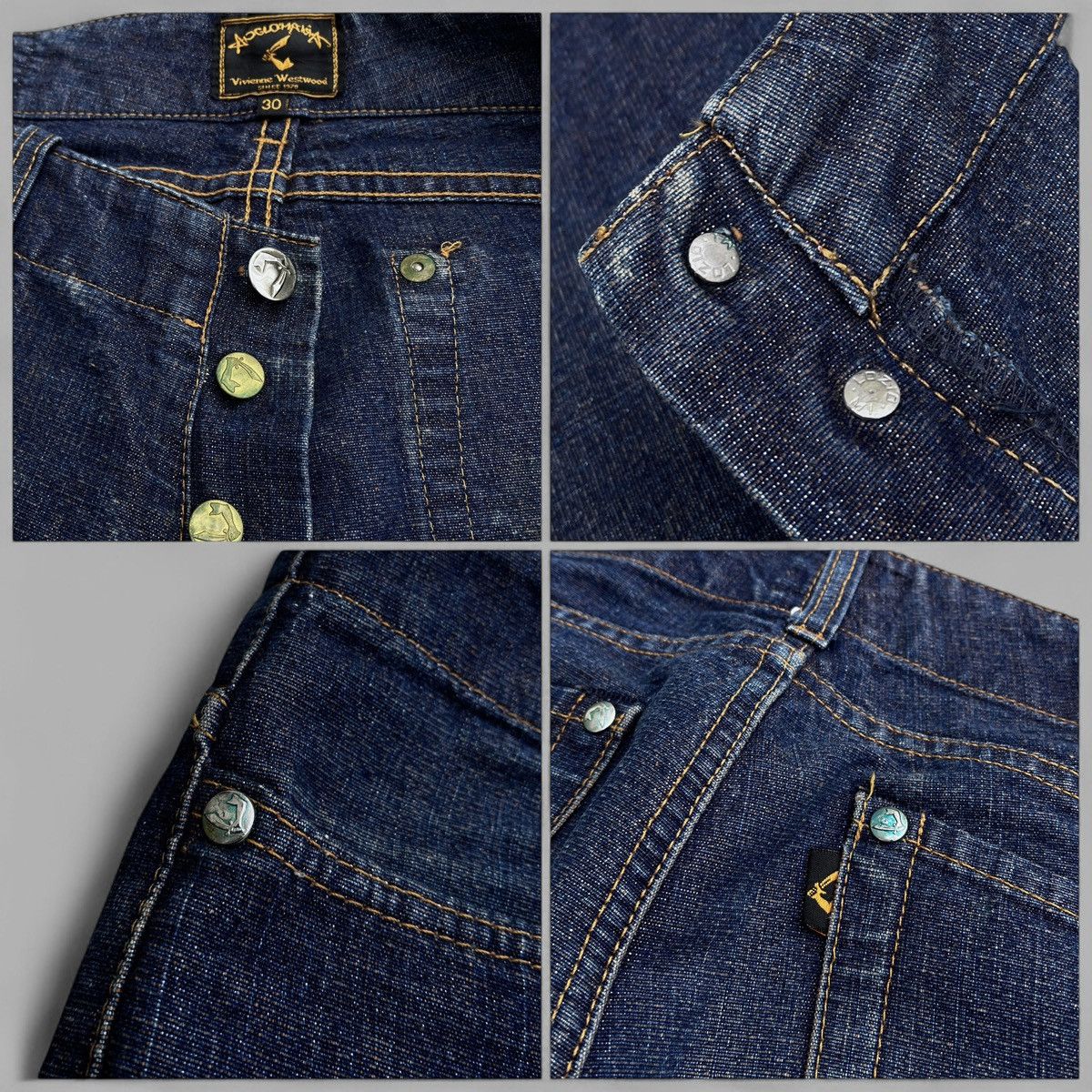 Vivienne Westwood 🔥90's Vivienne Westwood Anglomania Bootcut Flared Jeans. Size US 30 / EU 46 - 3 Thumbnail