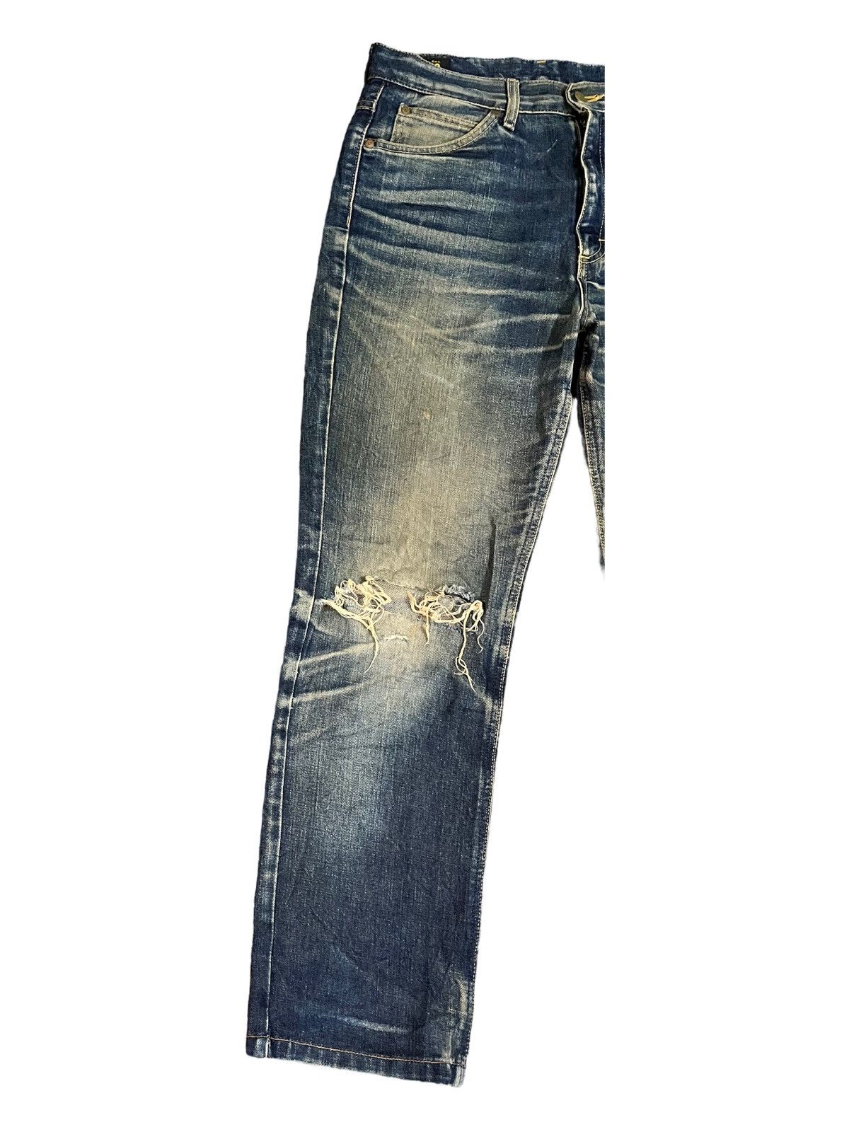 Lee Vintage Lee Riders MudWashed Distressed Style Jeans Size US 29 - 3 Thumbnail