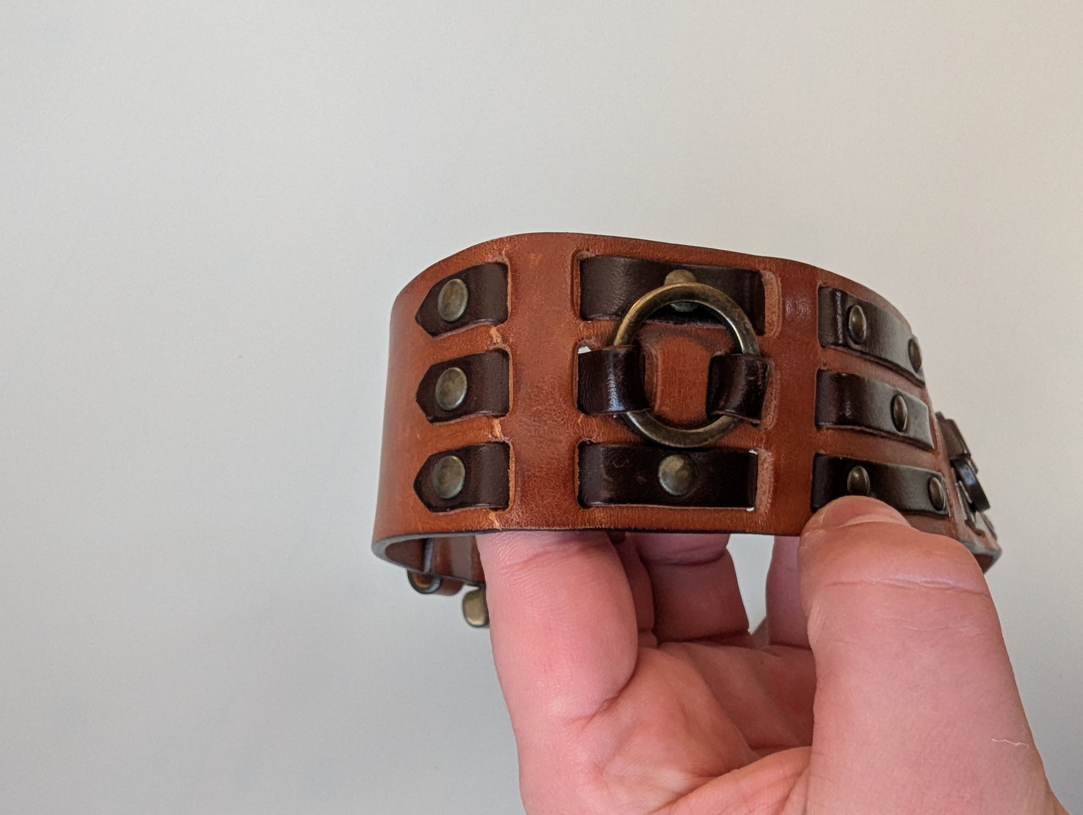 Dolce & Gabbana × Vintage Dolce Gabbana Vintage Leather Belt With Metal Size 85cm Size 32 - 5 Thumbnail