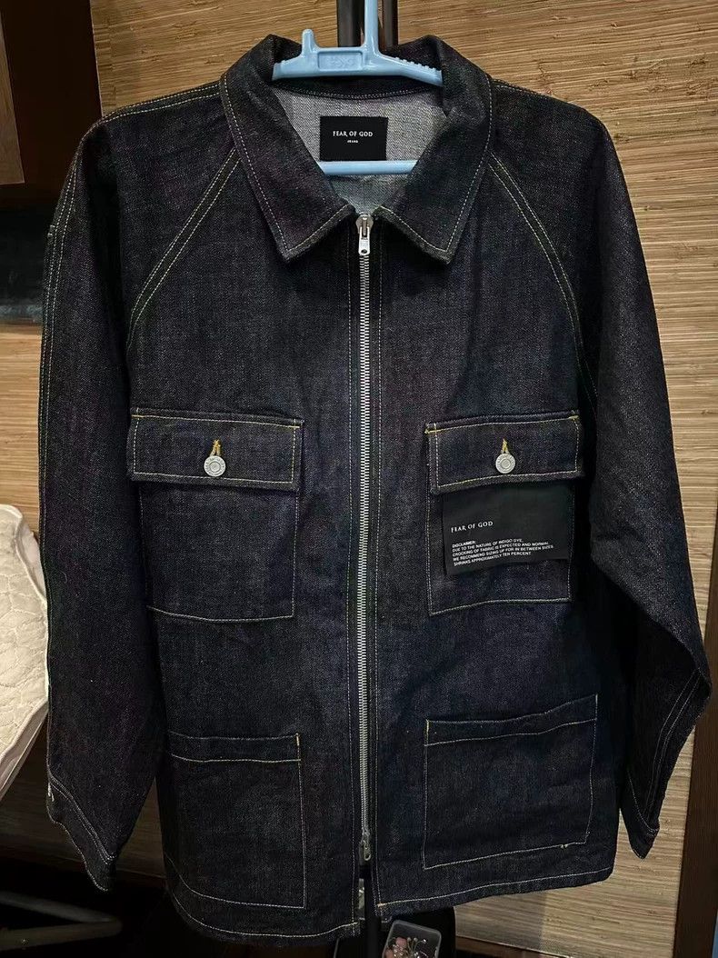 Fear of God Fear of God Denim Car Coat M - dmc Size US M / EU 48-50 / 2 - 1 Thumbnail