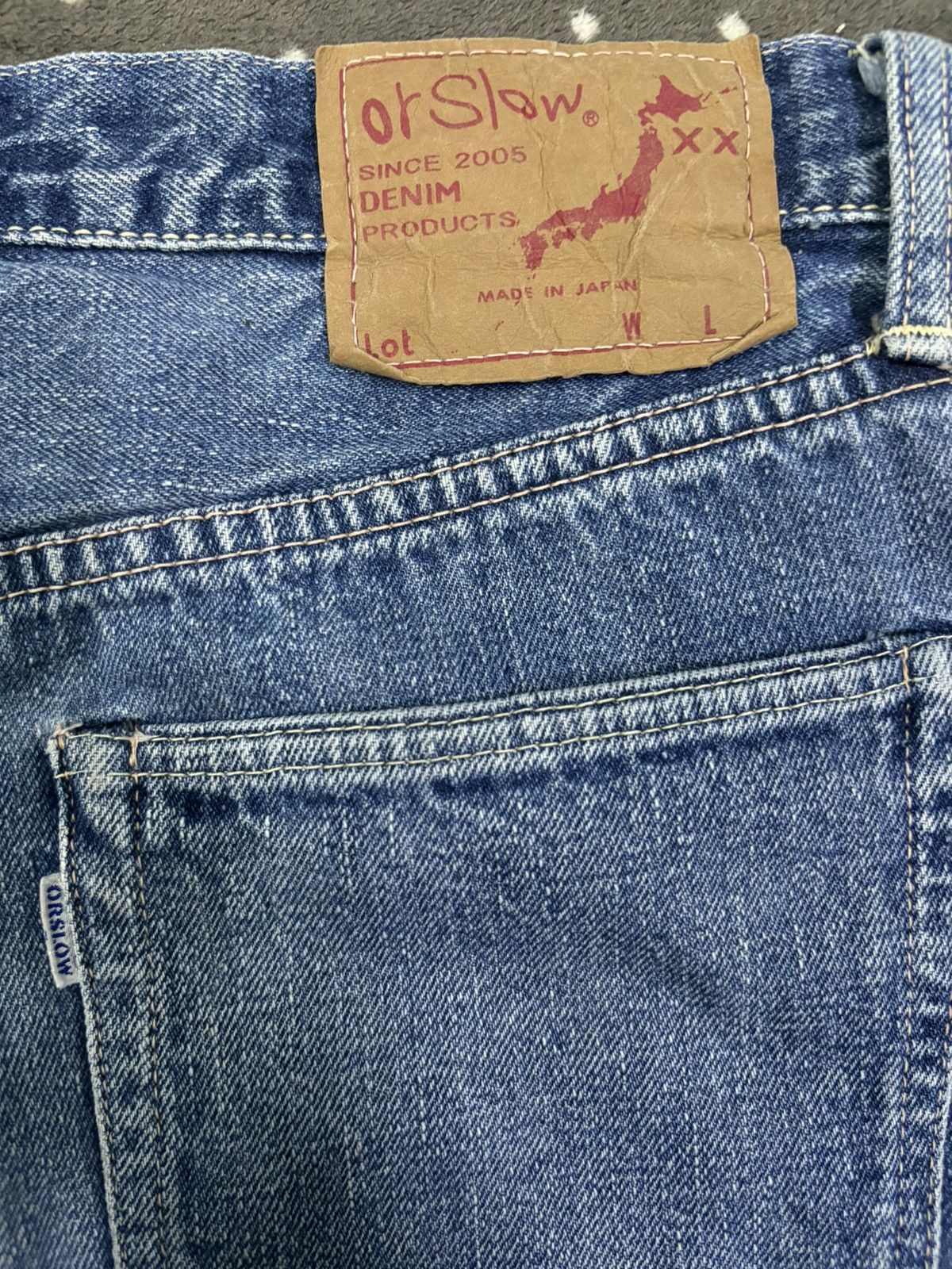 Orslow Vintage Y2K Orslow Selvedge Blue Faded Straight Leg Jeans Size US 28 / EU 44 - 13 Thumbnail