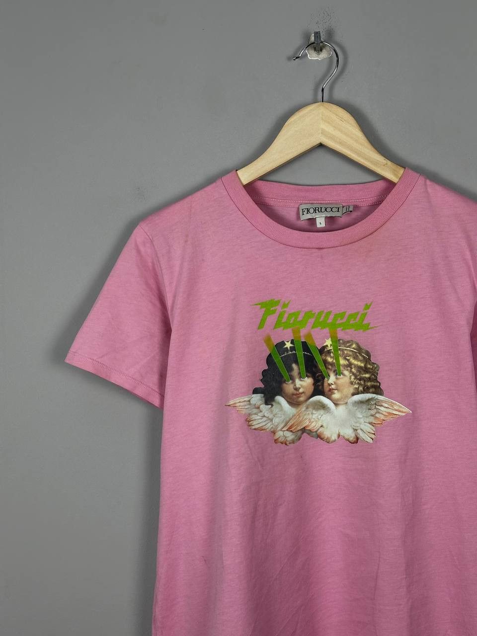 Fiorucci Fiorucci Angels Logo T Shirt Luxury Streetwear Size L / US 10 / IT 46 - 3 Thumbnail