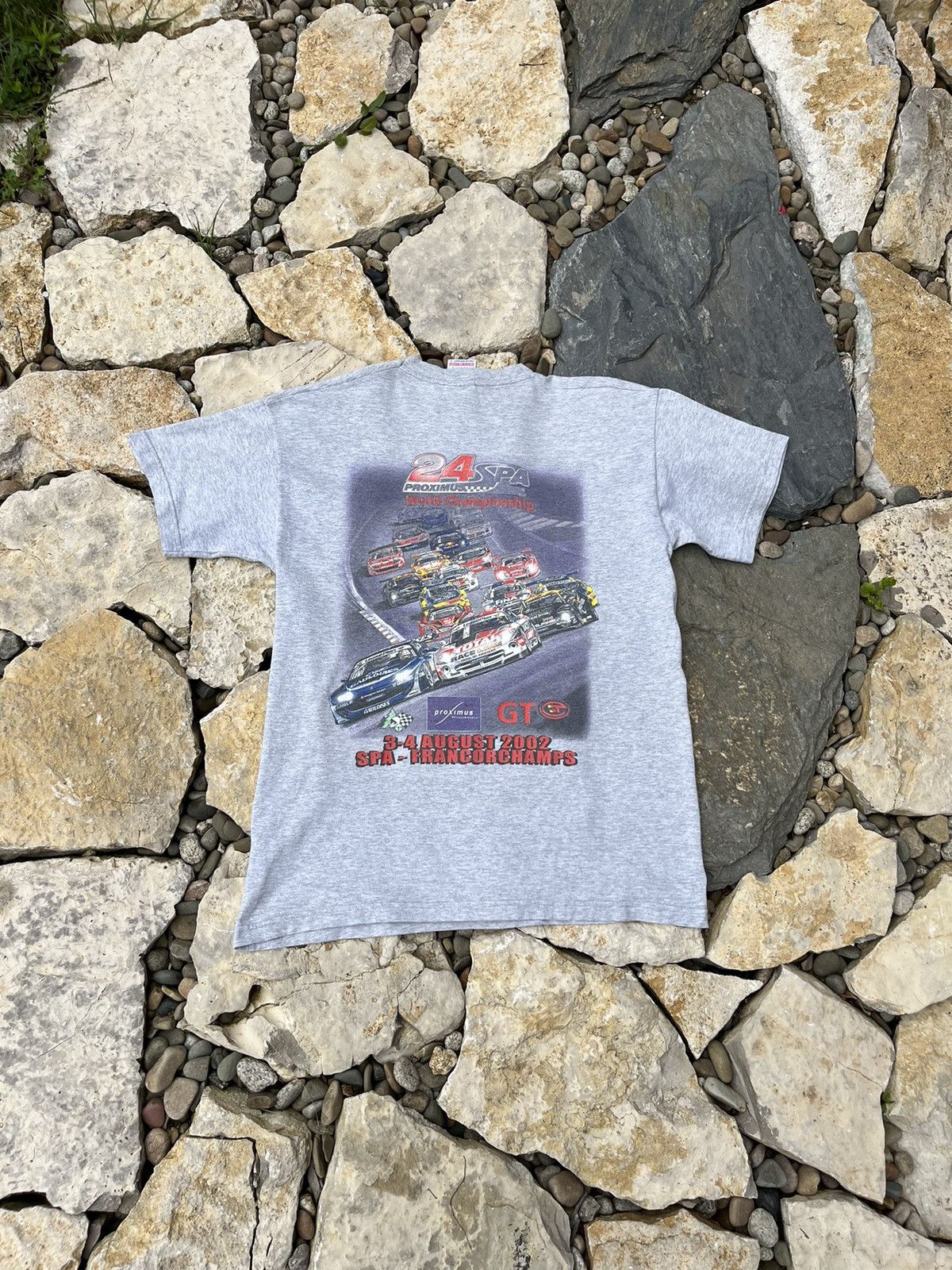 Vintage 24 Spa Francorchamps moto racing car tee tshirt 2002
