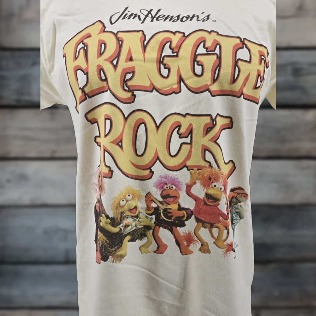 Vintage VINTAGE Jim Henson's Fraggle Rock Men's Cream T Shirt Size Medium Size US M / EU 48-50 / 2 - 1 Thumbnail