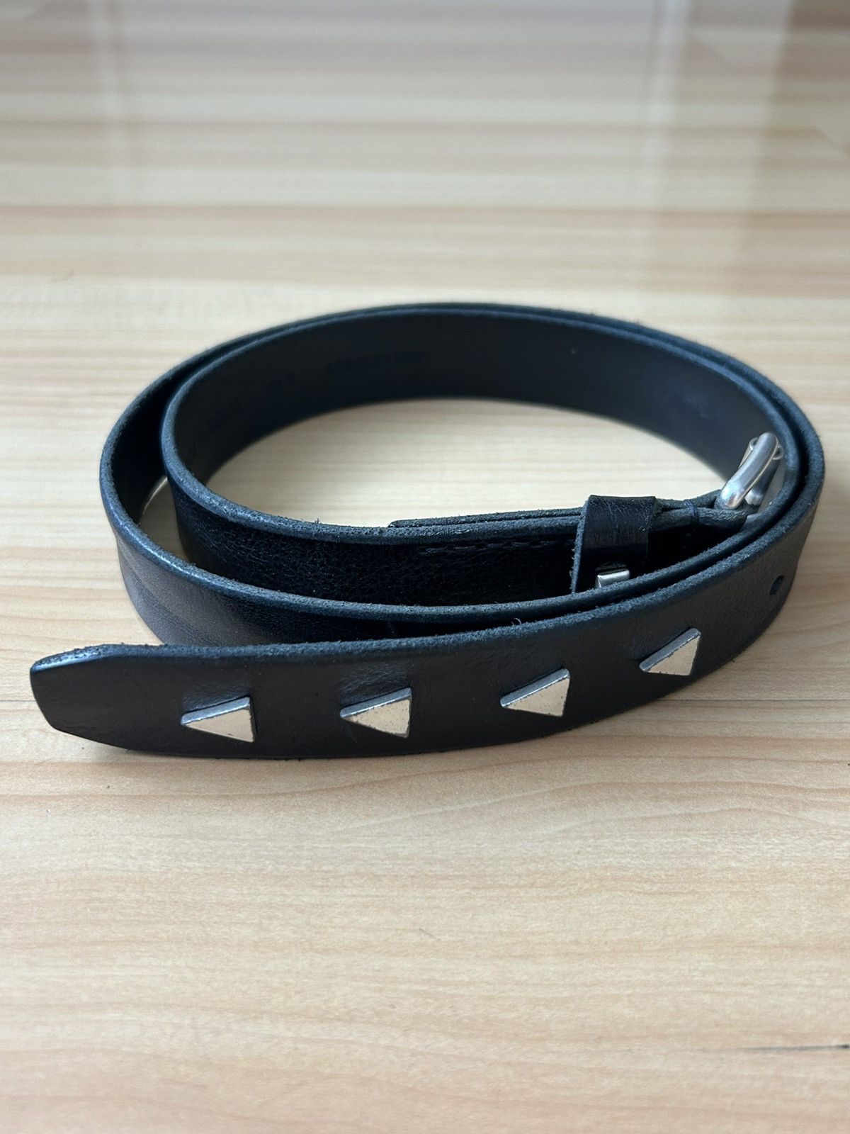 OUR LEGACY Arrow Head belt レザーベルト　80cm OUR LEGACY Arrow Head belt レザーベルト 80cm
