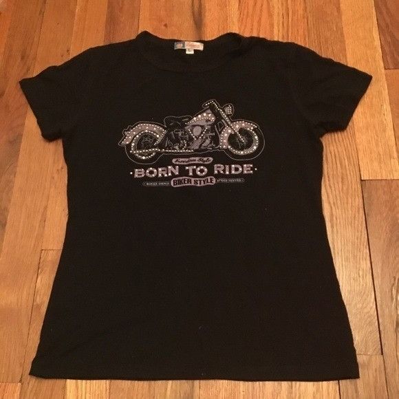 Other Bejeweled motorcycle Stone Jeweled Shirt Size ONE SIZE - 1 Thumbnail