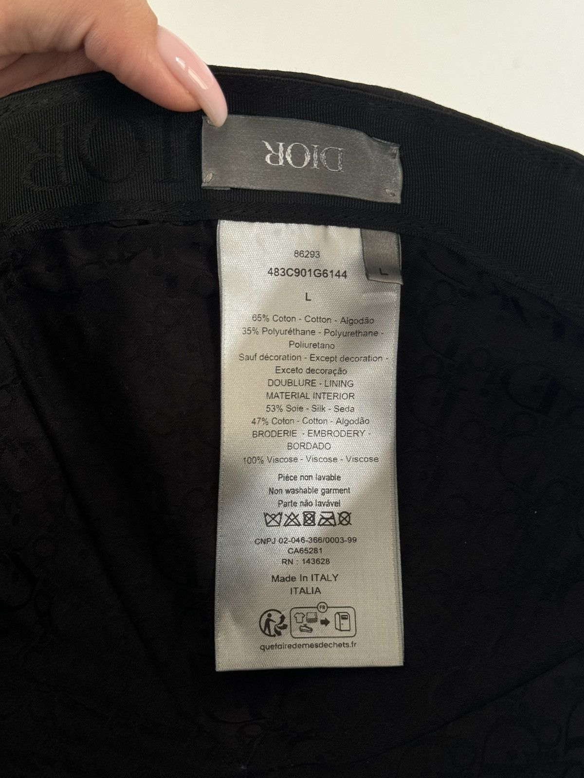 Dior × Stone Island Dior x Stone Island Cap Size ONE SIZE - 6 Thumbnail