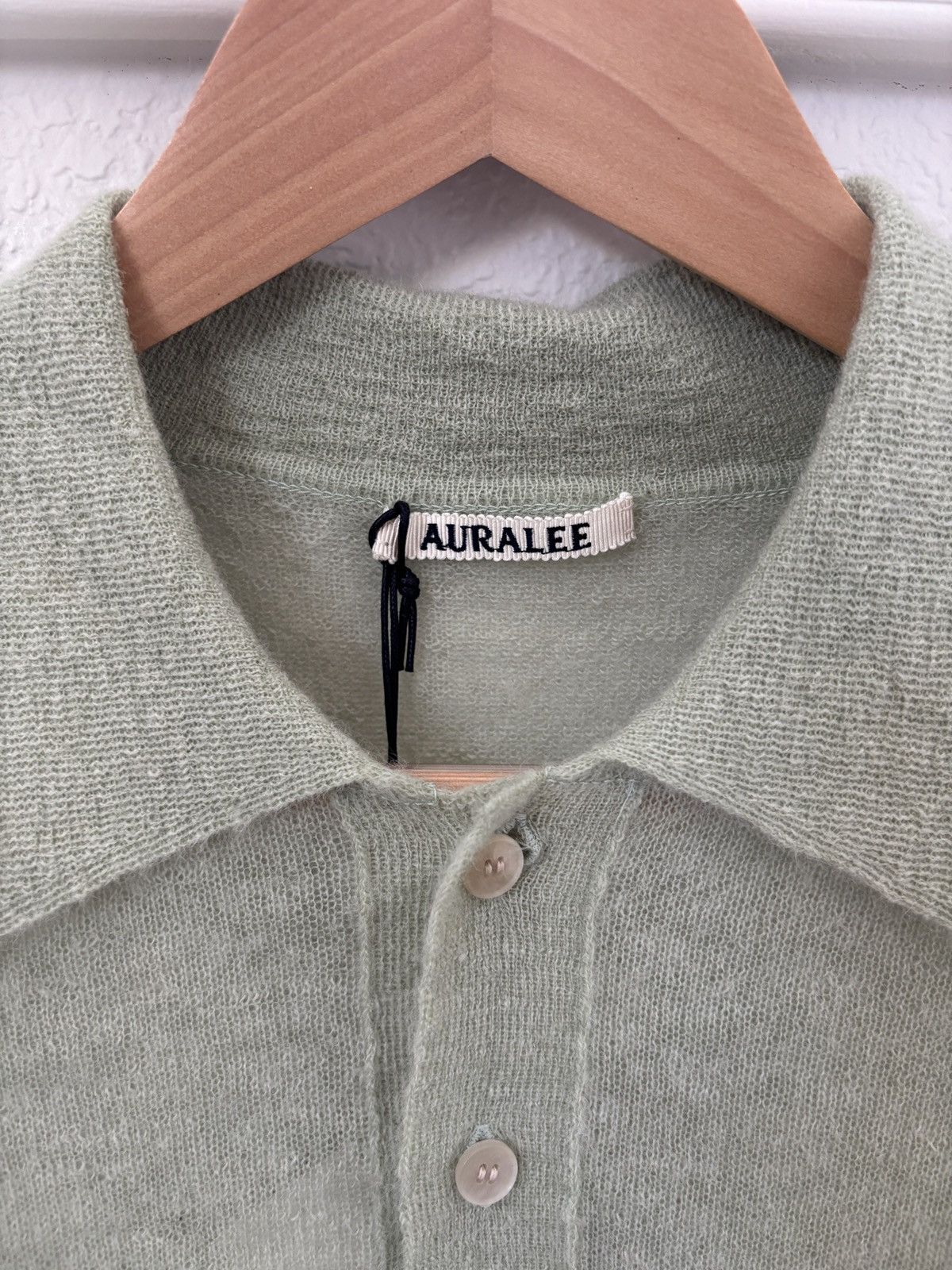 Auralee Auralee Kid Mohair Sheer Knit Polo Size US M / EU 48-50 / 2 - 3 Thumbnail