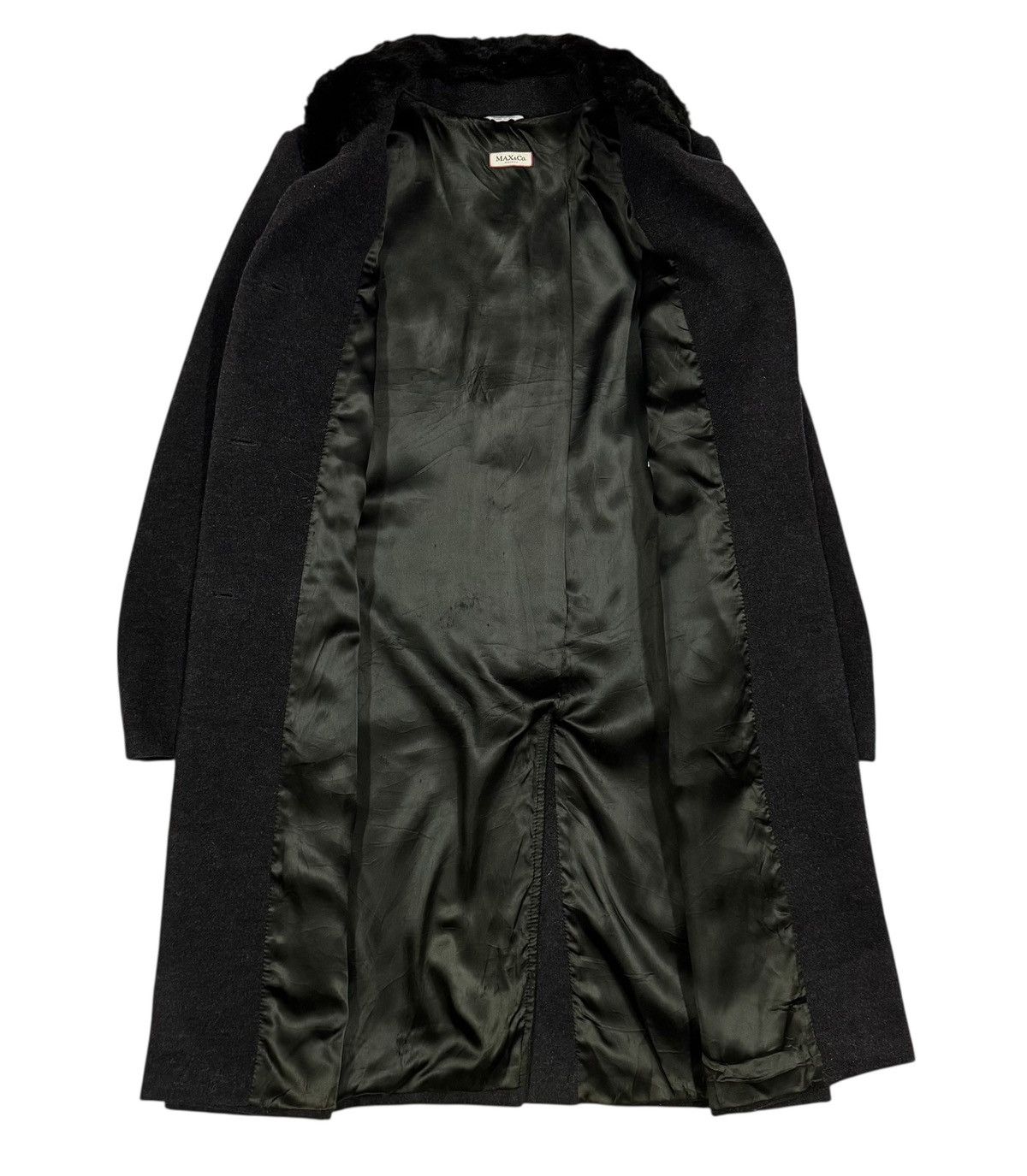 Maison Margiela Max&co Classic Faux Fur Collared Wool Long Jacket Size US M / EU 48-50 / 2 - 2 Thumbnail