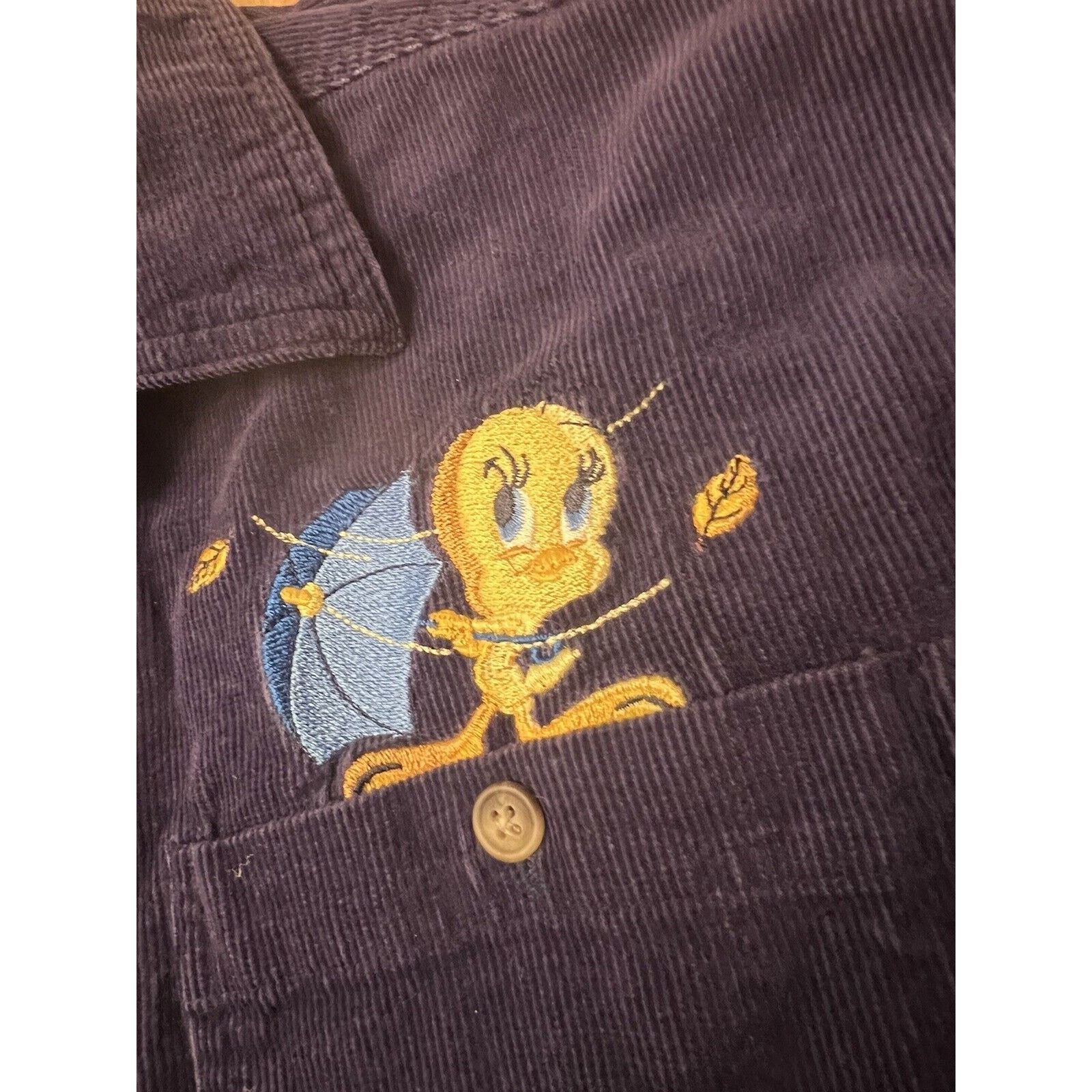 Other Tweety Bird Vintage Y2K Looney Tunes Embroidered Shirt L Size L / US 10 / IT 46 - 4 Thumbnail