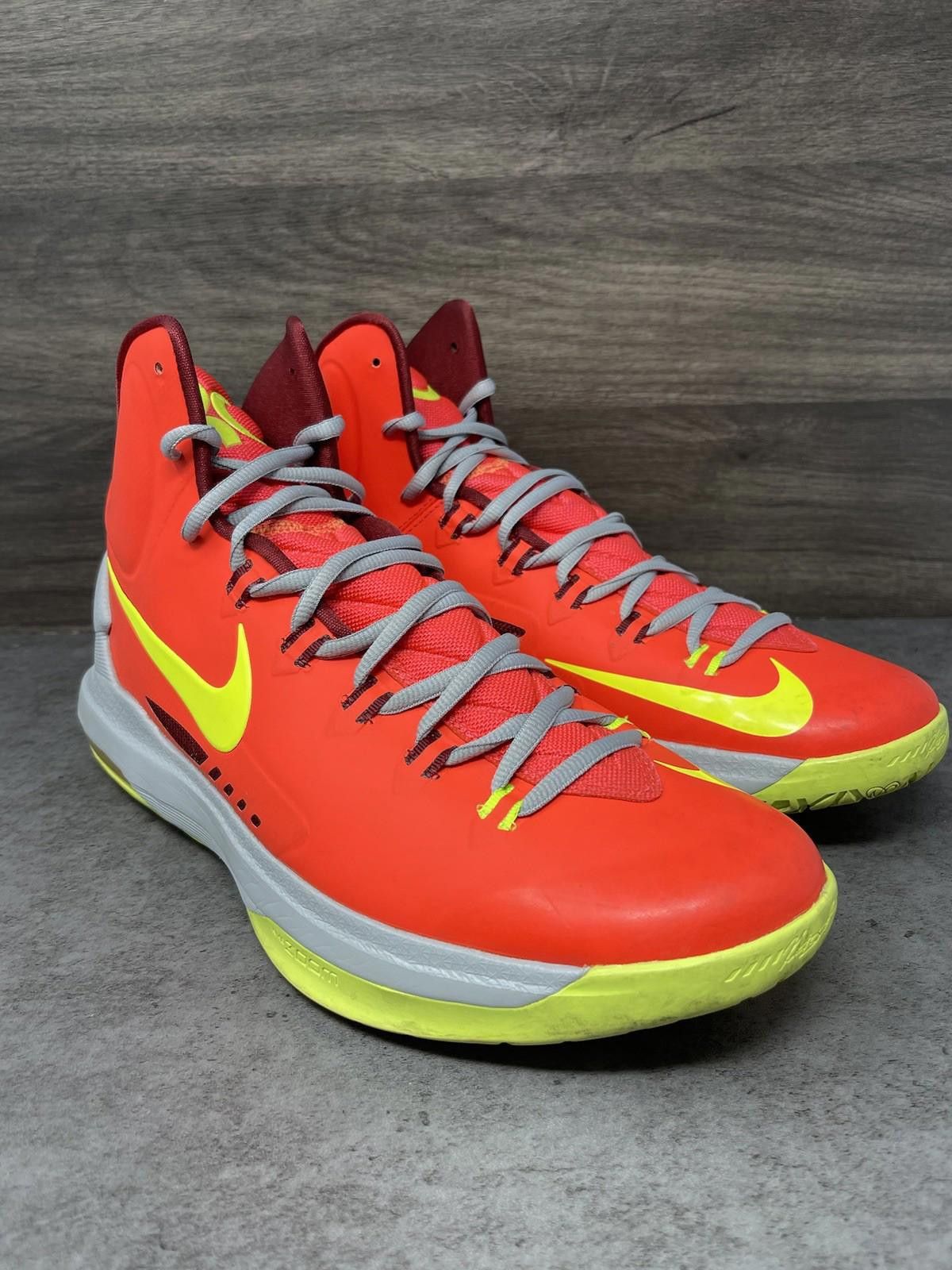 Nike Nike KD 5 DMV Mens Size 13 Shoes Orange Yellow Basketball Size US 13 / EU 46 - 4 Thumbnail