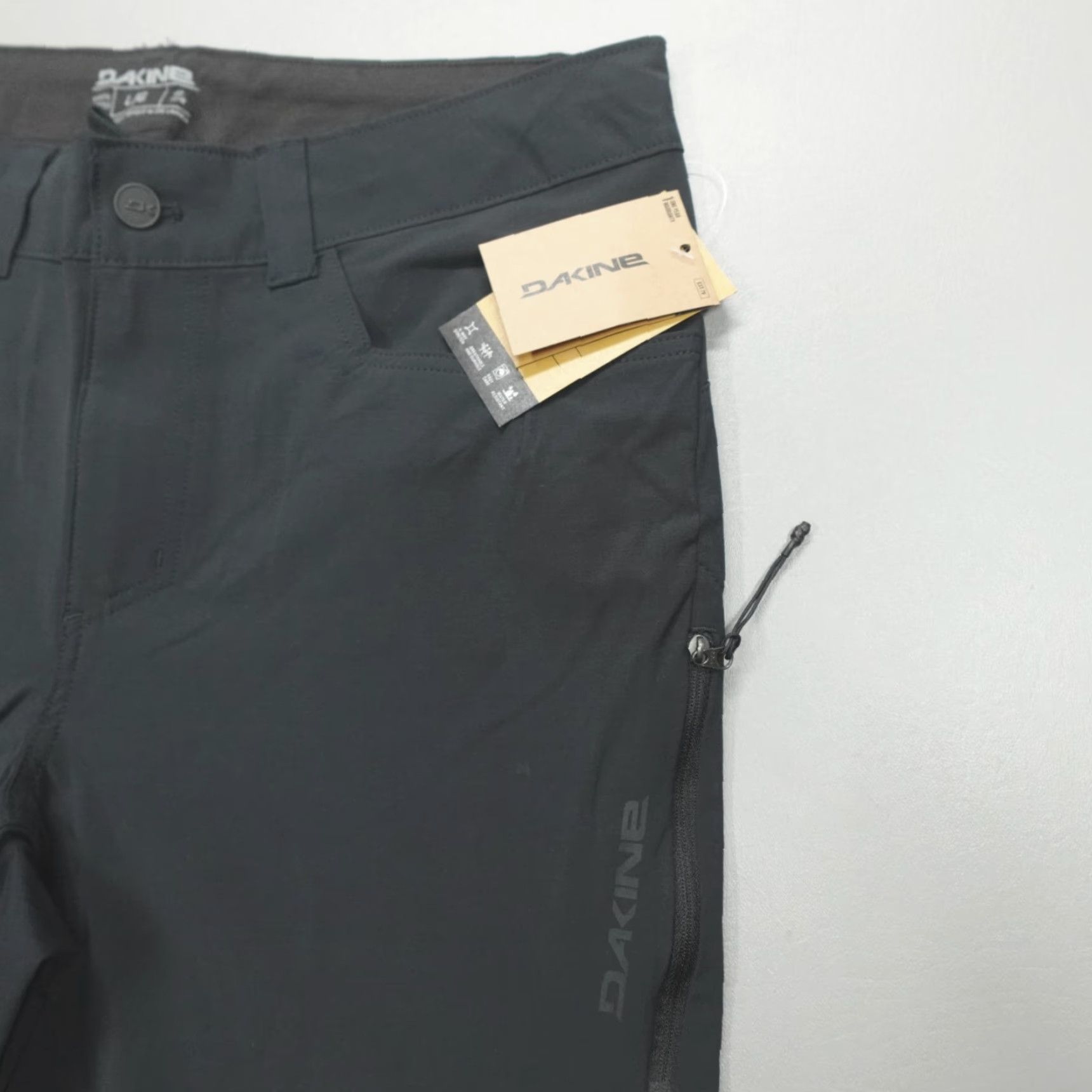 Dakine DAKINE Leeward Pants Black Men's L Drawstring Durable Stretch Nylon Regular Size US 33 - 2 Thumbnail