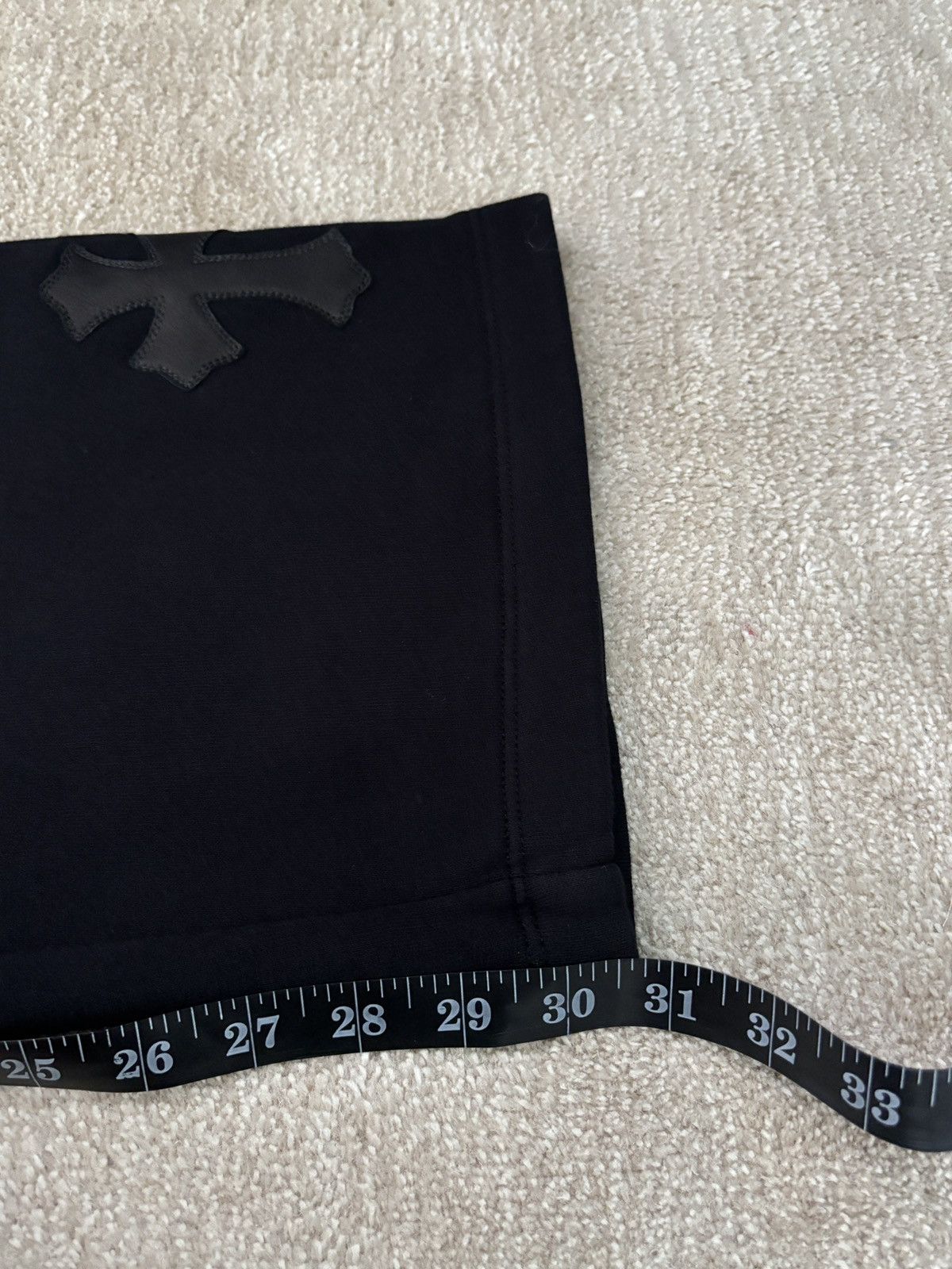 Chrome Hearts LEATHER HAIR PONY CROSS PATCH SWEATPANTS Size US 32 / EU 48 - 17 Thumbnail