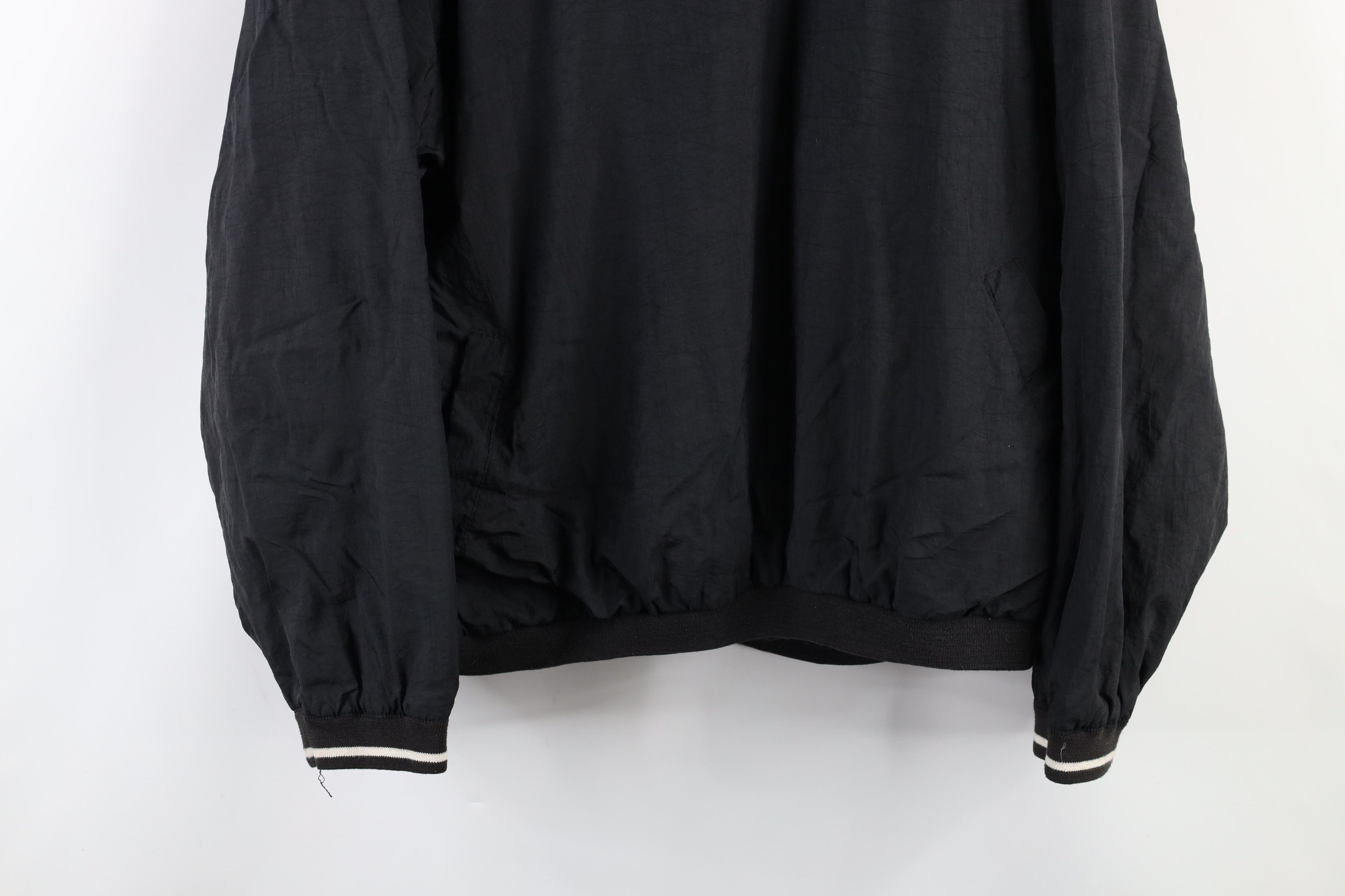 Reebok × Vintage Vintage 90s Reebok Lined Pullover Windbreaker Jacket Black Size US XL / EU 56 / 4 - 3 Thumbnail