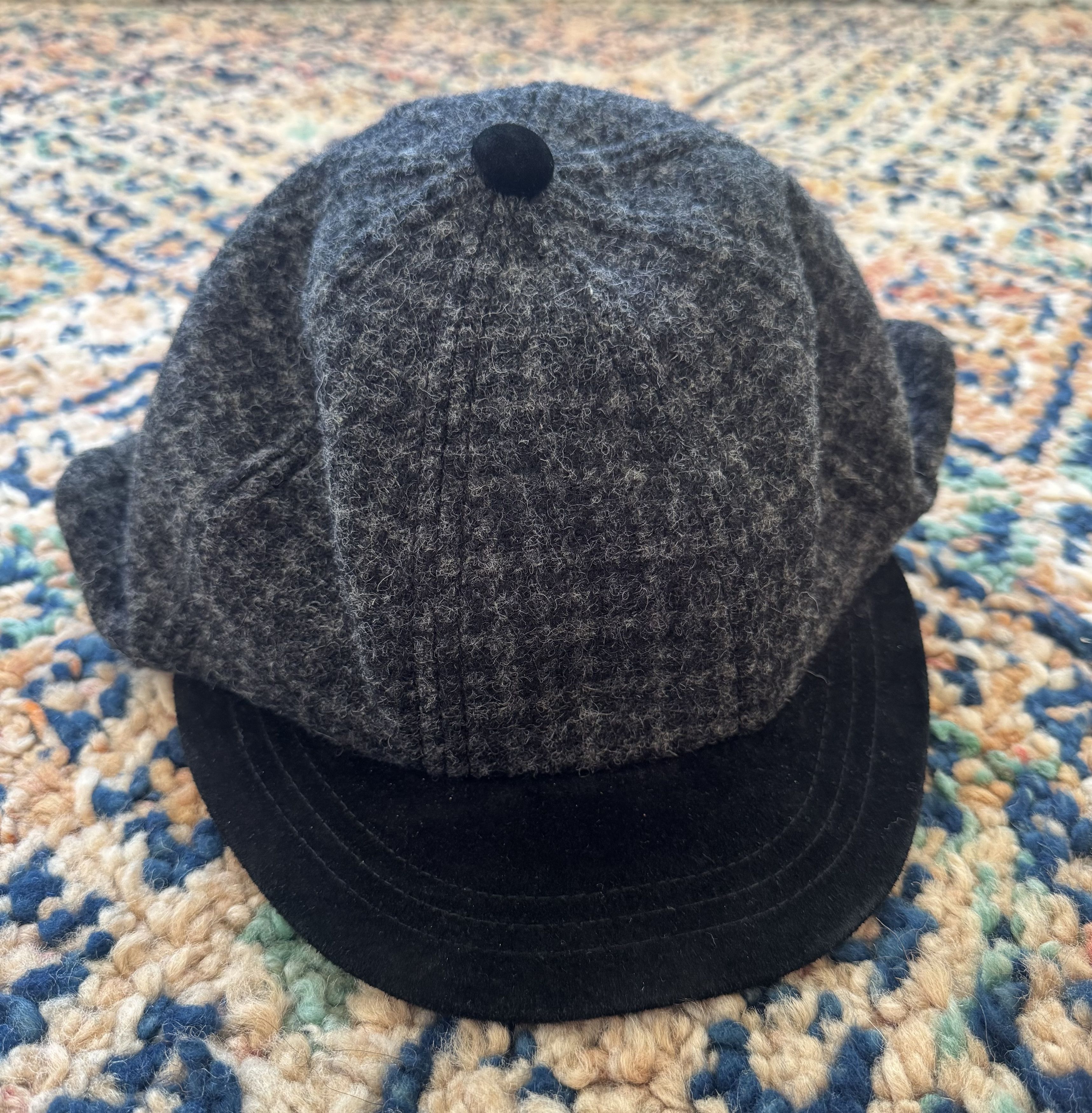 Hender Scheme Hender Scheme Tweed Ear Cap black Size ONE SIZE - 3 Thumbnail