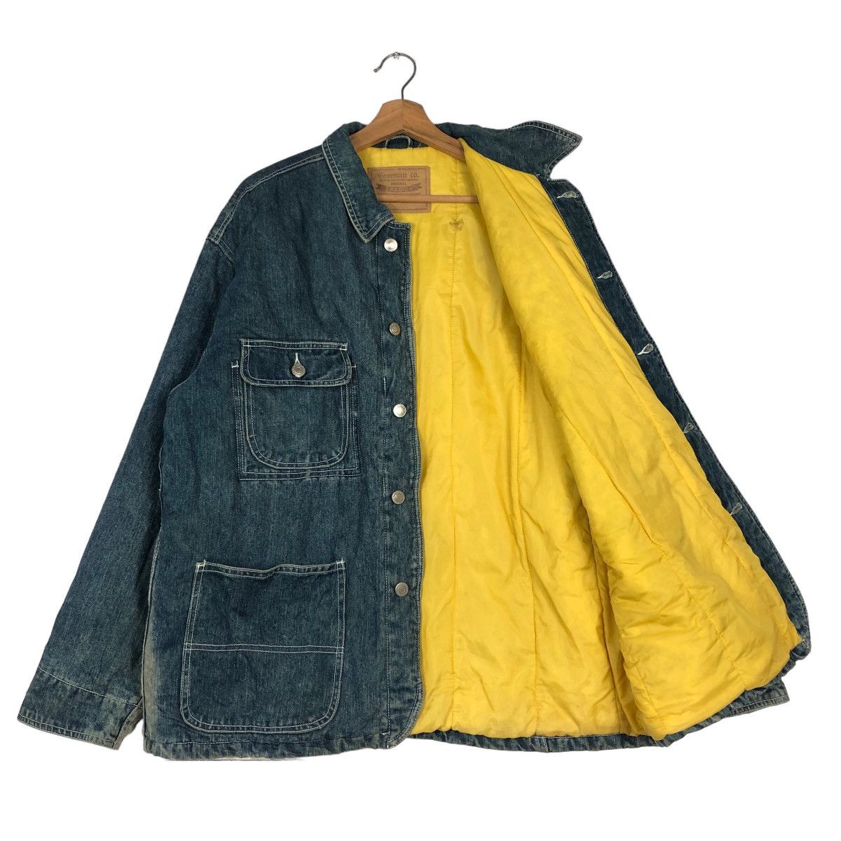 Vintage 🔥Vintage Denim Chore Jacket Multi Pocket Greeman Co. Japan Size US L / EU 52-54 / 3 - 11 Thumbnail