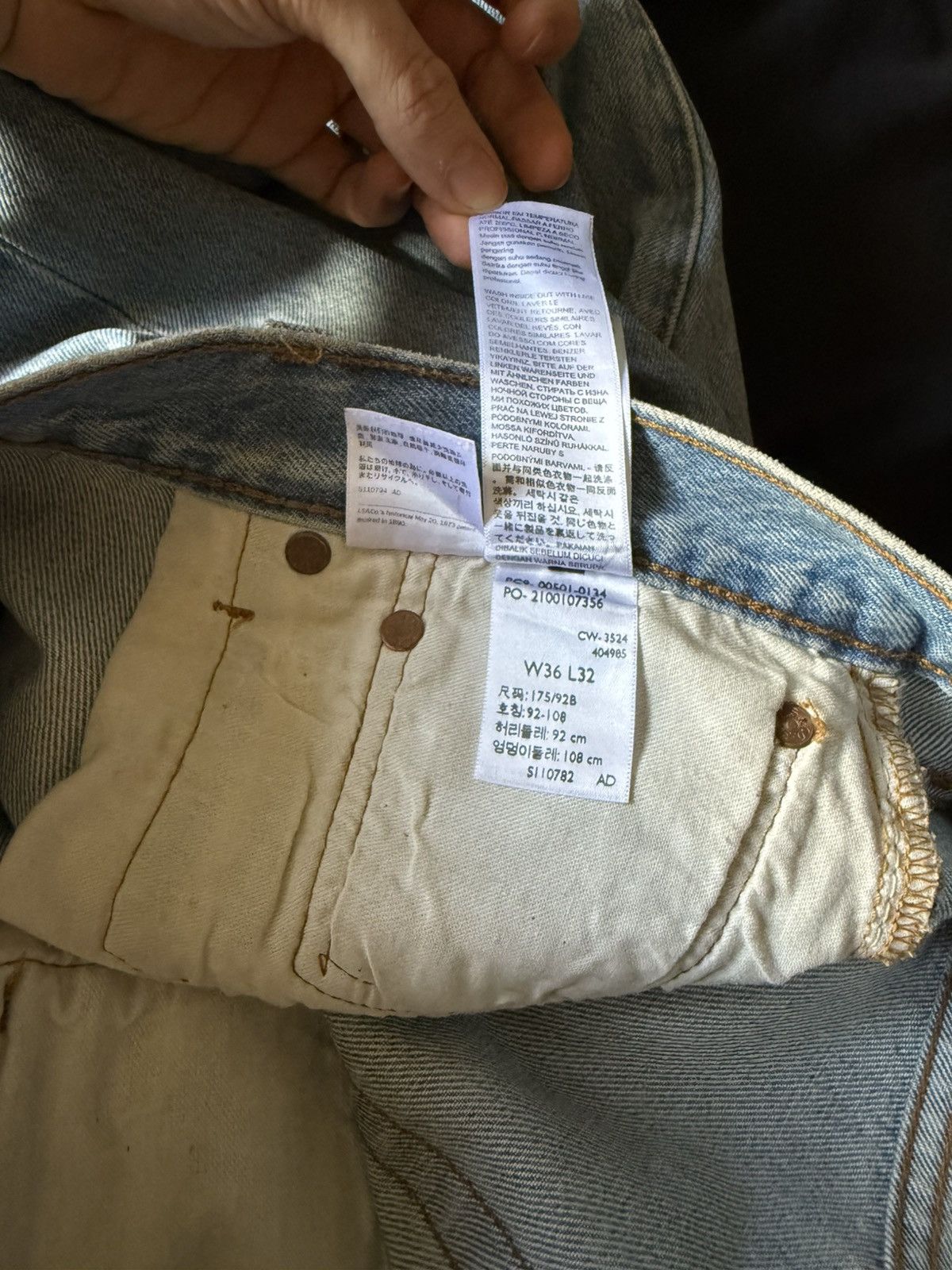 Levi's 501 denim jeans Size US 36 / EU 52 - 6 Thumbnail