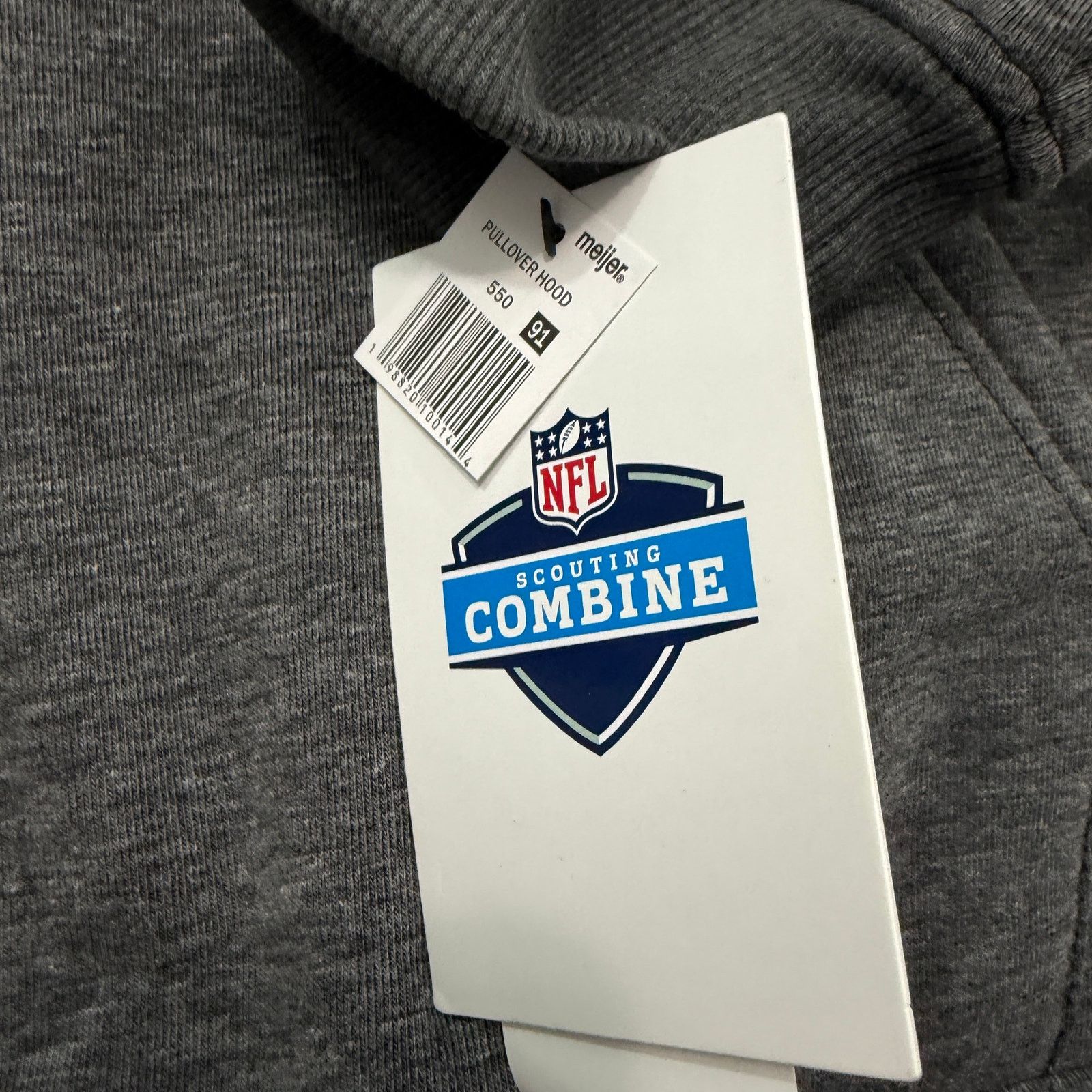 NFL Detroit Lions Scouting Combine Hoodie Large Gray Blue NEW Size US L / EU 52-54 / 3 - 4 Thumbnail