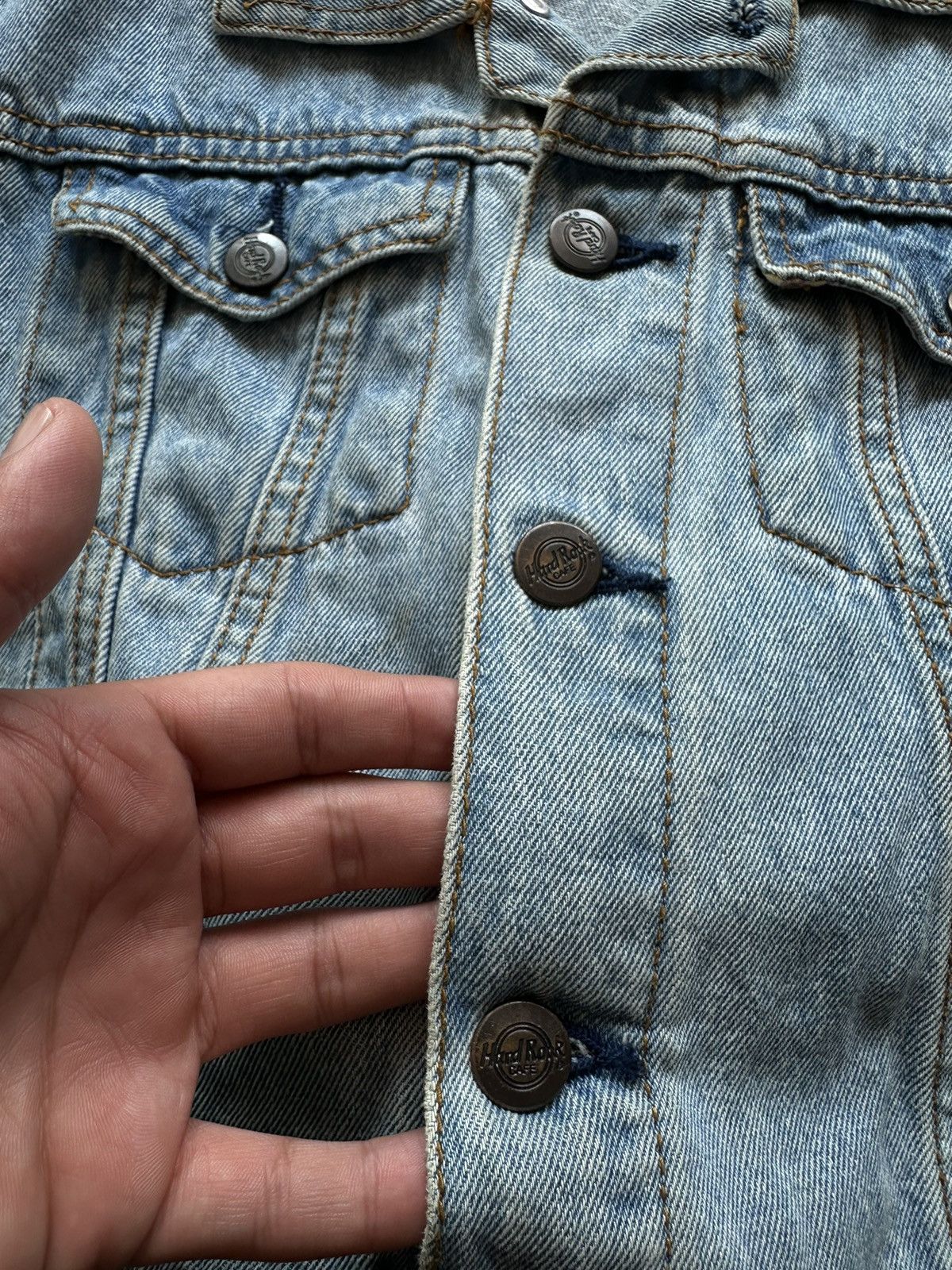 Hard Rock Cafe 90s Hard Rock Cafe denim jacket Size M / US 6-8 / IT 42-44 - 6 Thumbnail