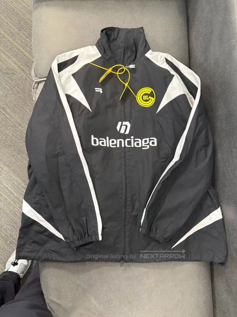 Balenciaga Balenciaga Soccer Embroidered Windbreaker Jacket. Size US M / EU 48-50 / 2 - 1 Thumbnail