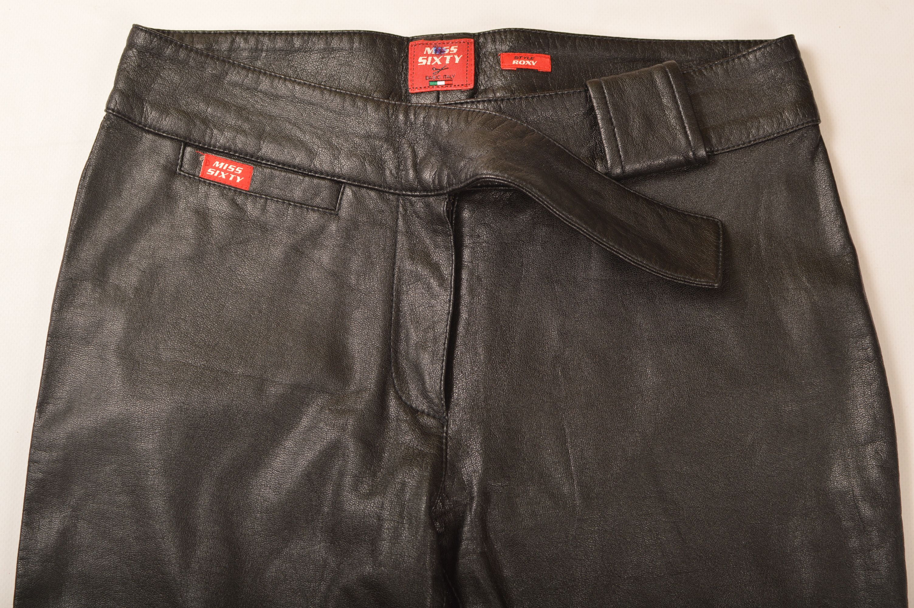 Miss Sixty Miss Sixty Roxy Vintage Y2K Faux Leather Flare Pants Size 27" / US 4 / IT 40 - 2 Thumbnail