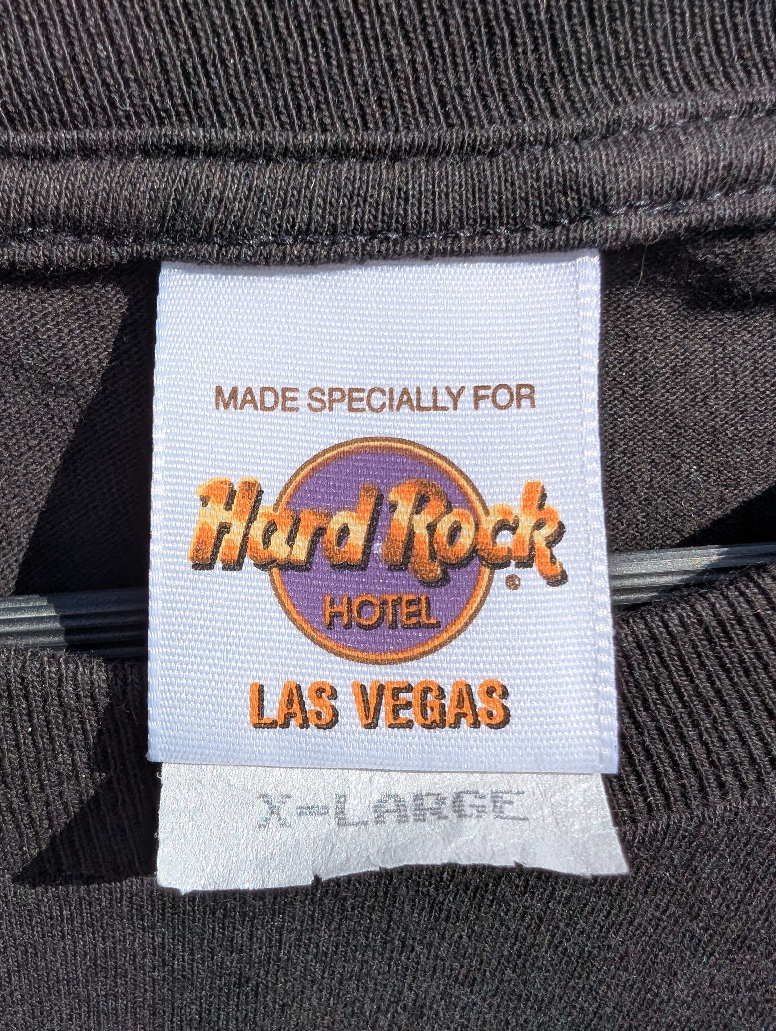 Hard Rock Cafe × Vintage Vintage 90s Hard Rock Hotel Las Vegas Single Stitch T-Shirt Size US XL / EU 56 / 4 - 4 Thumbnail