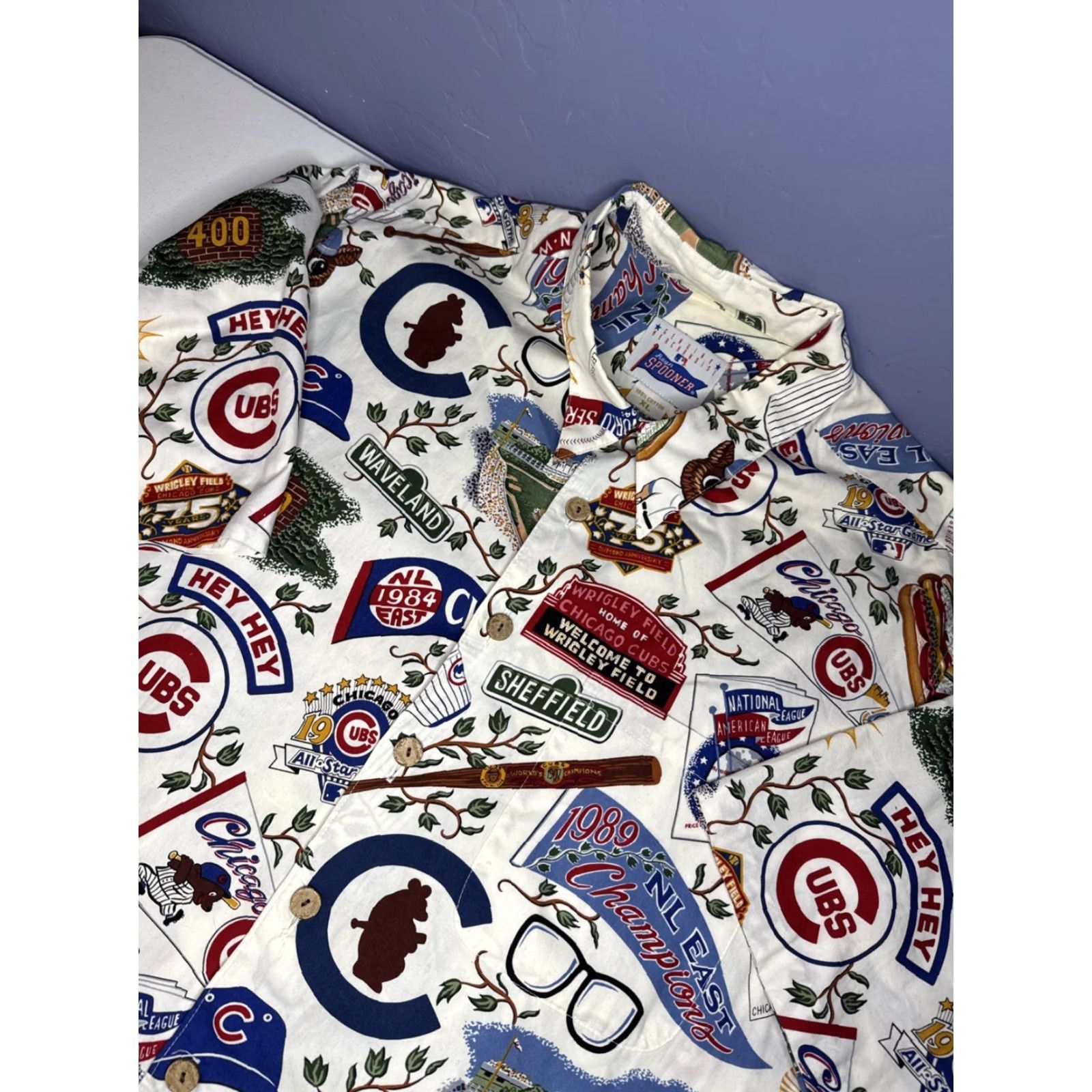 Reyn Spooner Reyn Spooner Chicago Cubs Button-Down Hawaiian Shirt Men’s XL Multicolor Short Sleeve MLB Baseball Mens Xl Shirt Size US XL / EU 56 / 4 - 2 Thumbnail