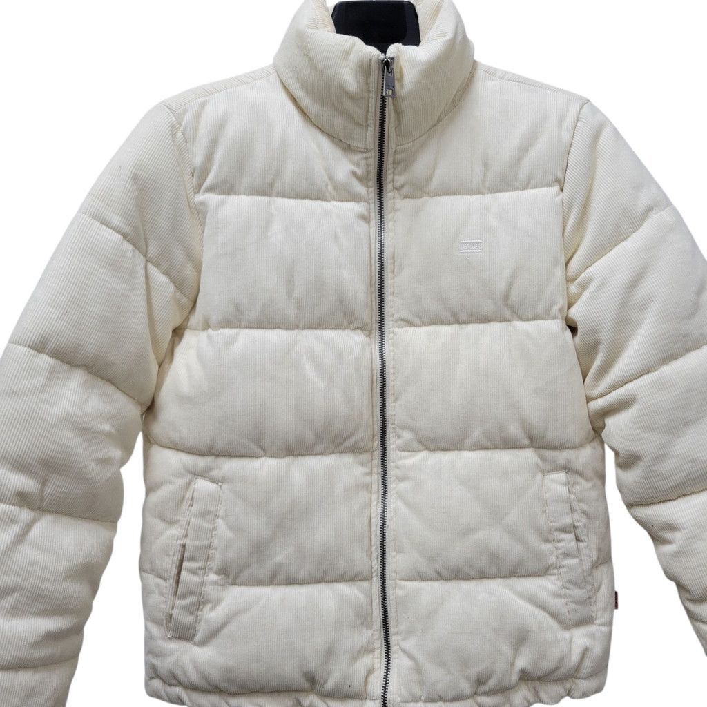 Levi's Levi's Women's High-Neck Full-Zip Corduroy Beige Jacket XS Size XS / US 0-2 / IT 36-38 - 3 Thumbnail
