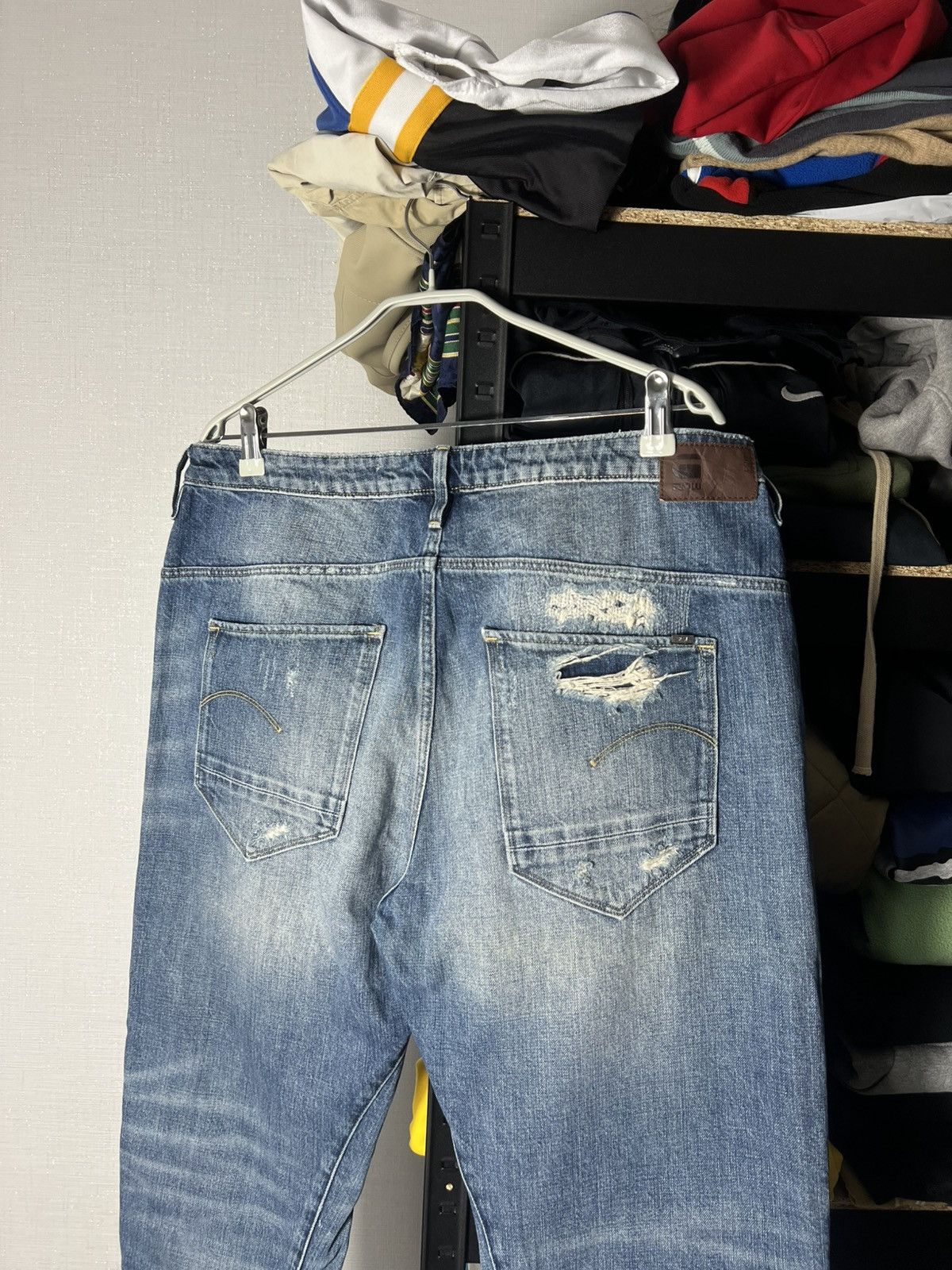G-Star 👖 G-Star RAW ARC 3D Boyfriend Jeans Women Vintage Distressed Size 28" / US 6 / IT 42 - 11 Thumbnail