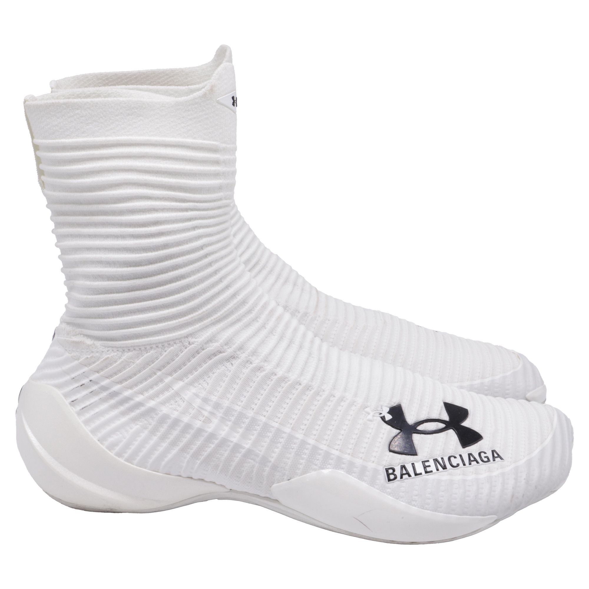 Balenciaga x Under Armour Hyper Sneakers in White Polyester