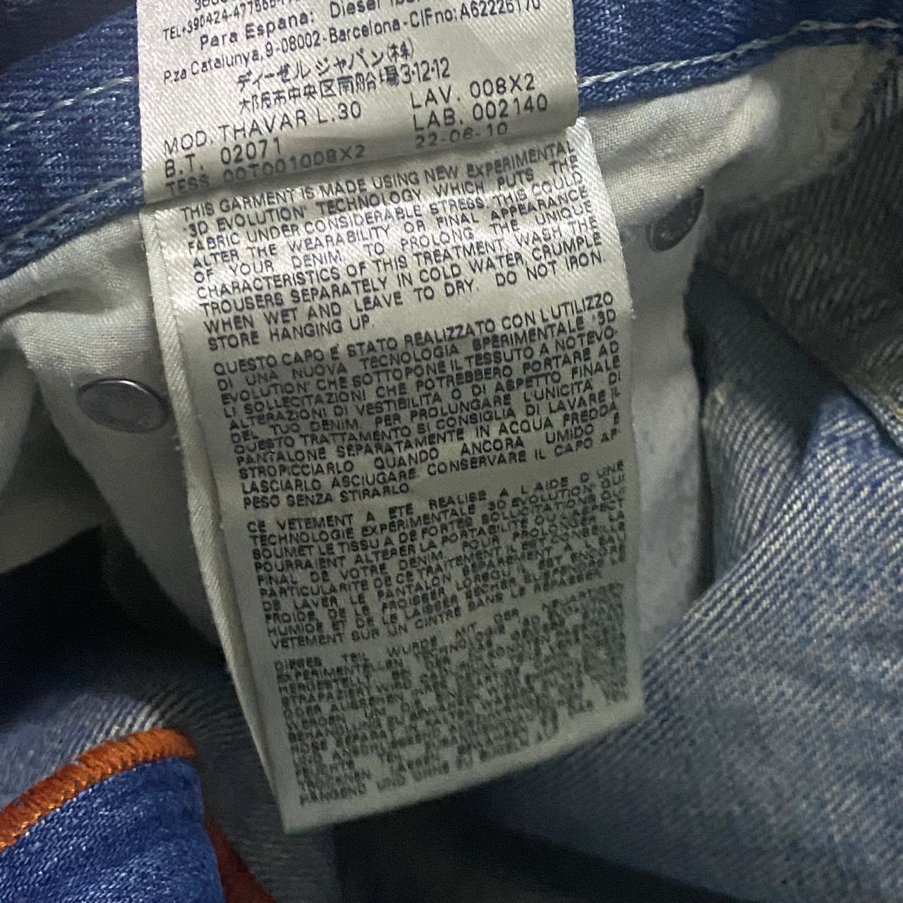 Diesel Vintage Diesel Industry Slim Skinny Denim Size US 32 / EU 48 - 21 Thumbnail