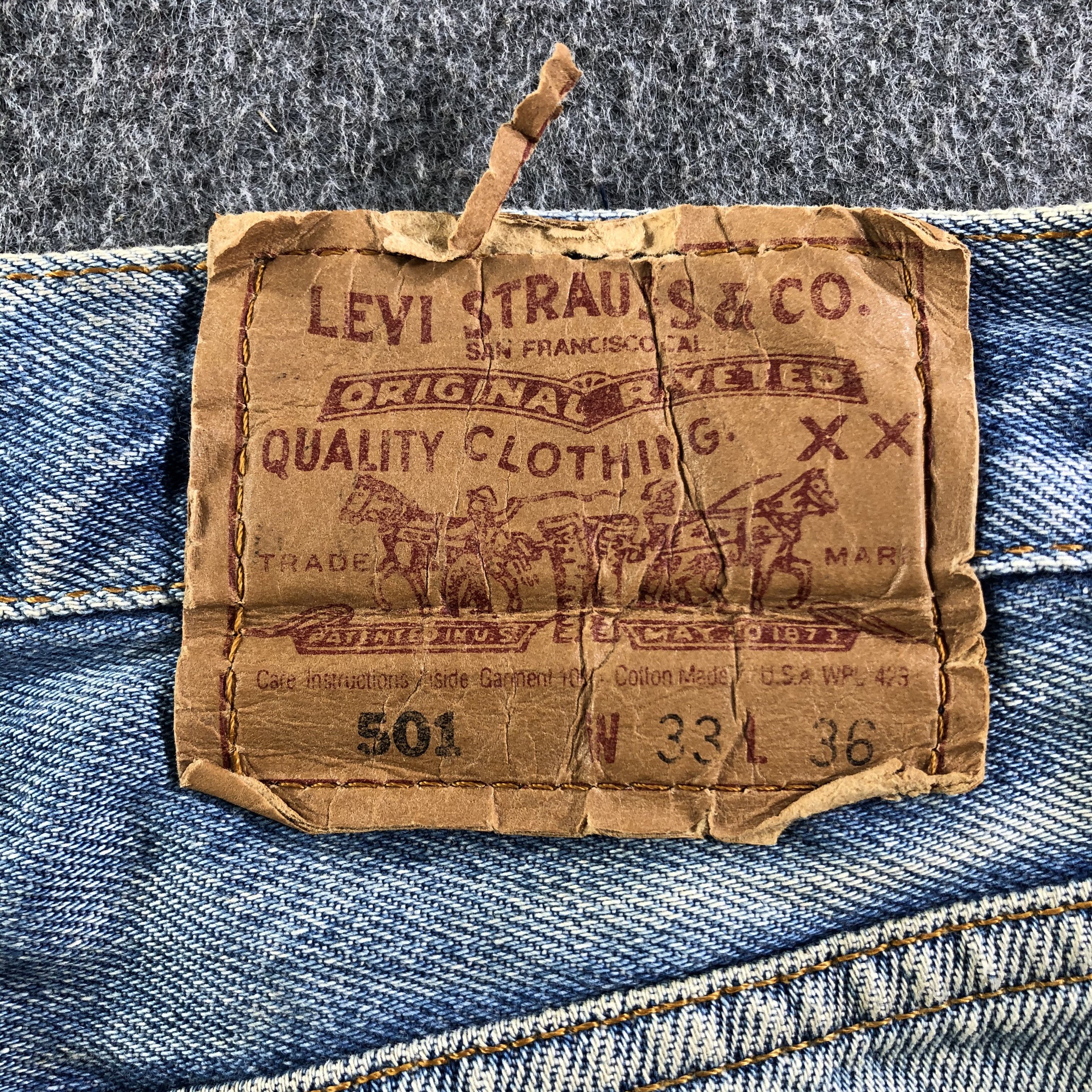 Levi's 90s Vintage Light Wash Levis 501 Jeans-J3869 Size US 31 - 5 Thumbnail