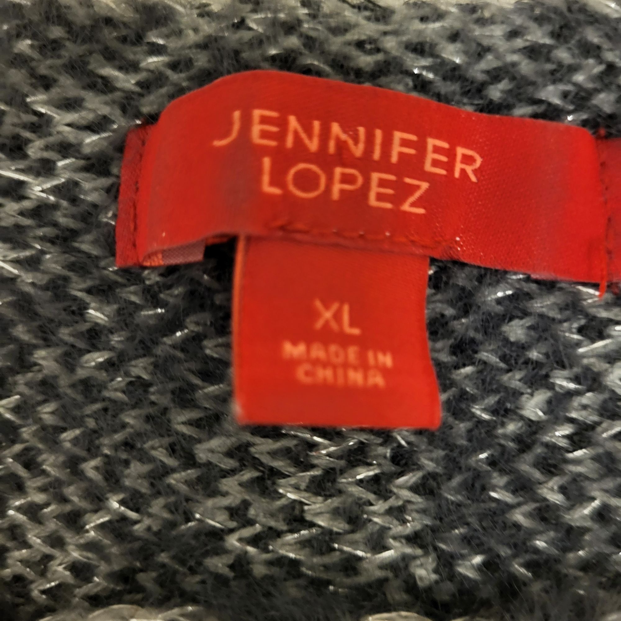 Jennifer Lopez Jennifer Lopez Sweater Womens Medium Gray Animal Leopard Pri Size XL / US 12-14 / IT 48-50 - 4 Thumbnail