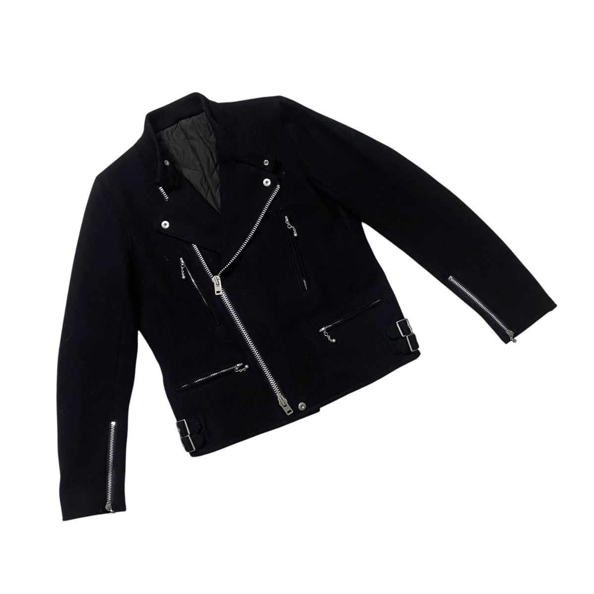 Designer × Japanese Brand Rope J consection motocyle wool jacket Size US M / EU 48-50 / 2 - 6 Thumbnail
