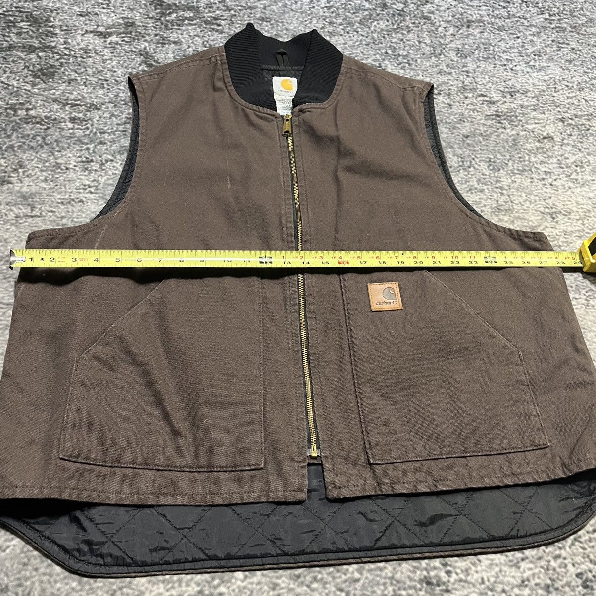 Carhartt VINTAGE CARHARTT BROWN CANVAS WORKWEAR VEST XXL Size US XXL / EU 58 / 5 - 8 Thumbnail