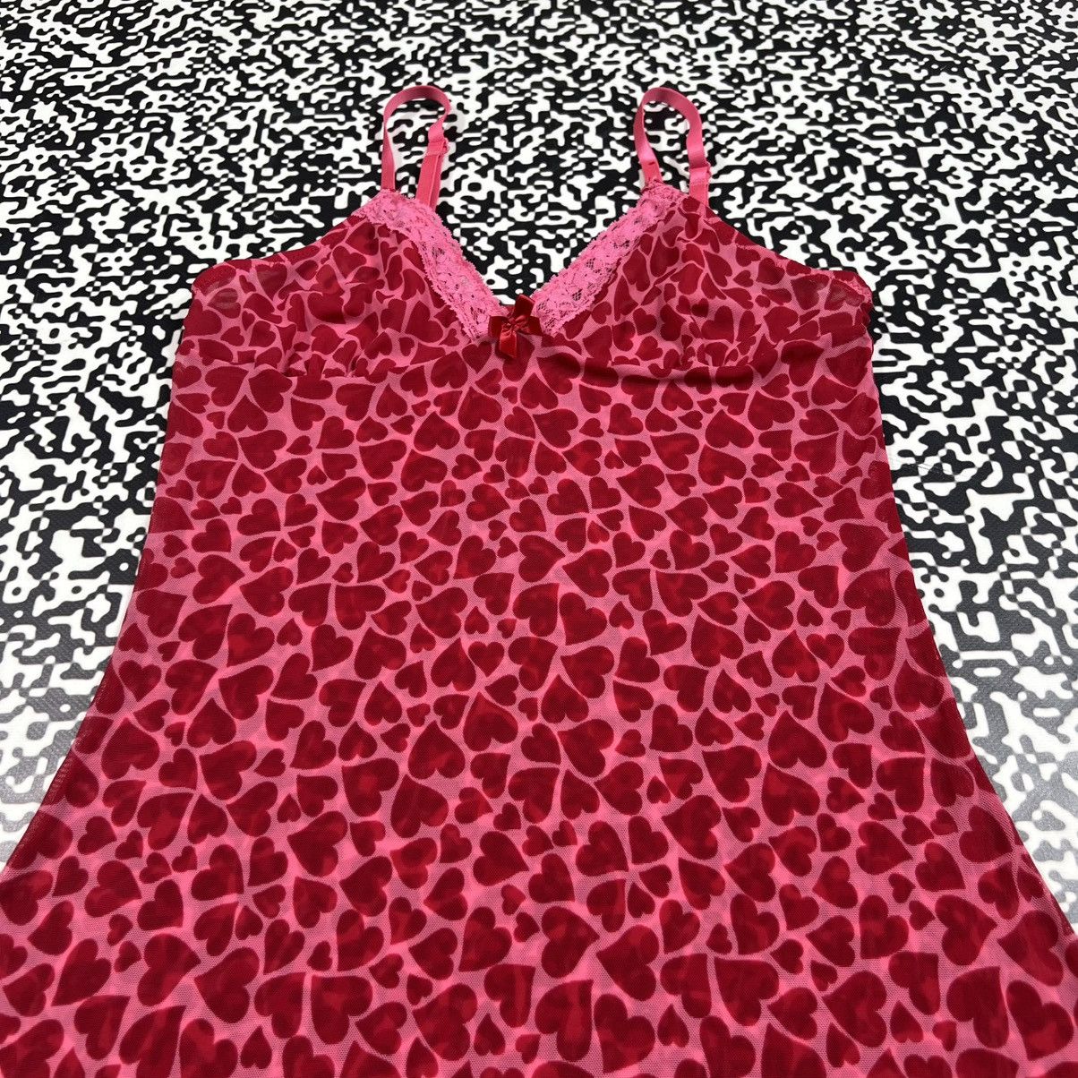 Vintage Vintage Y2K Sexy Heart Monogram Mesh Mini Night Style Dress Size M / US 6-8 / IT 42-44 - 8 Thumbnail