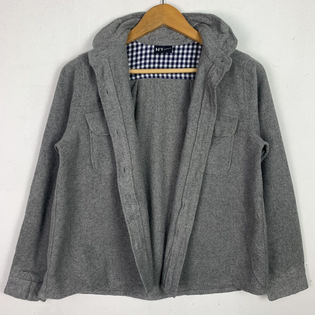 Designer × Japanese Brand × Vintage Vintage Japanese Brand Button Up Wool Jacket Size US M / EU 48-50 / 2 - 11 Thumbnail