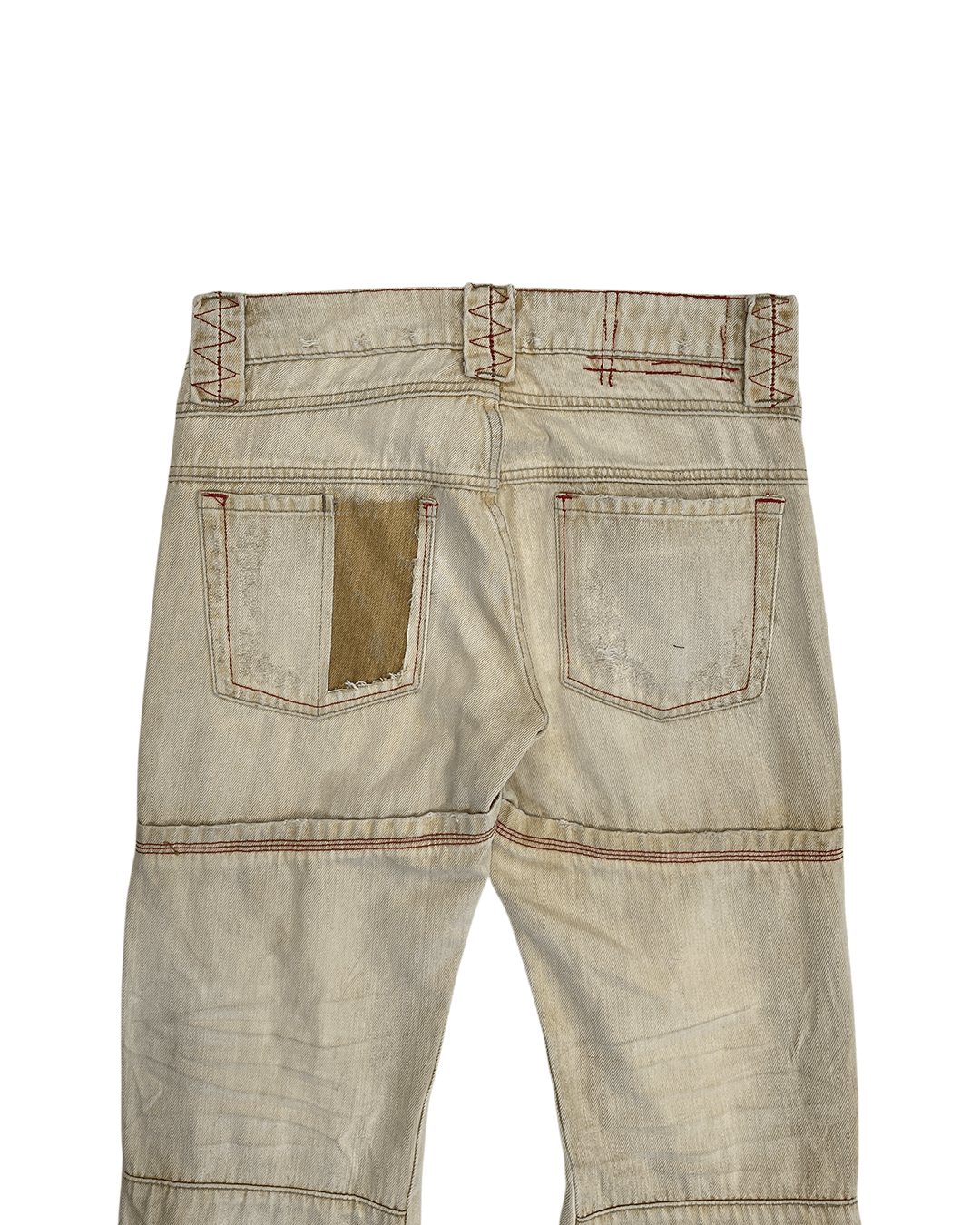 Marithe + Francois Girbaud Marithe Francois Girbaud 90s Damaged Cropped Boots Cut Pants Size 26" / US 2 / IT 38 - 8 Thumbnail
