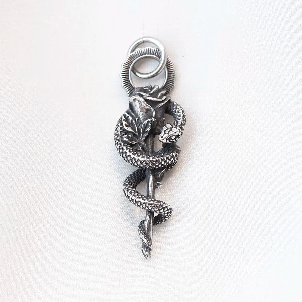 Other Flower With Snake Pendant Accessories Necklace Gifts Size ONE SIZE - 7 Thumbnail