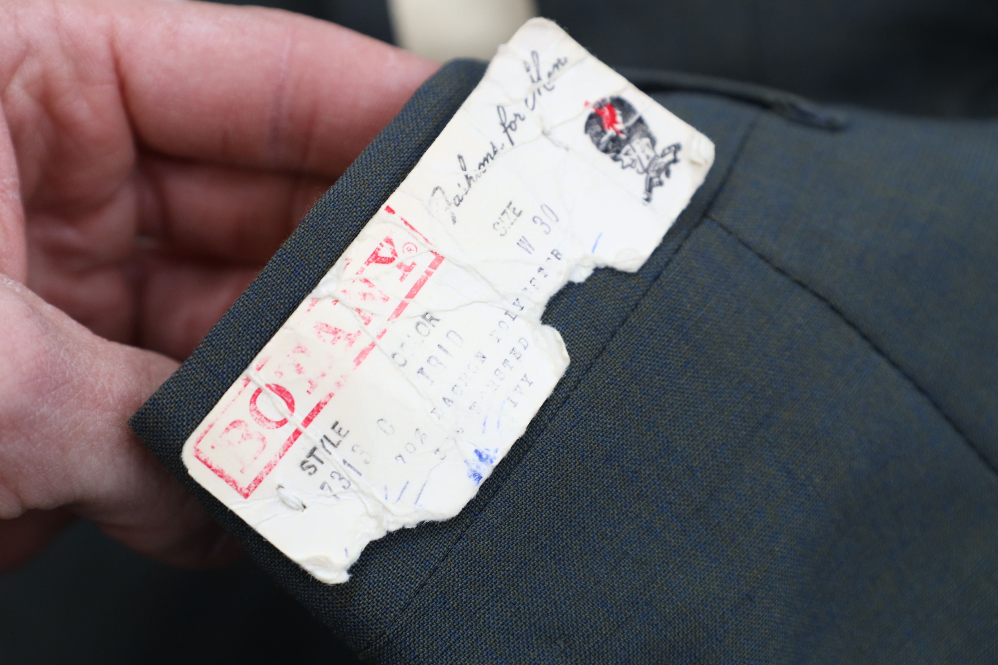 Vintage Deadstock Vintage 50s Rockabilly Knit Chino Pants Ivy USA Size US 30 / EU 46 - 10 Thumbnail