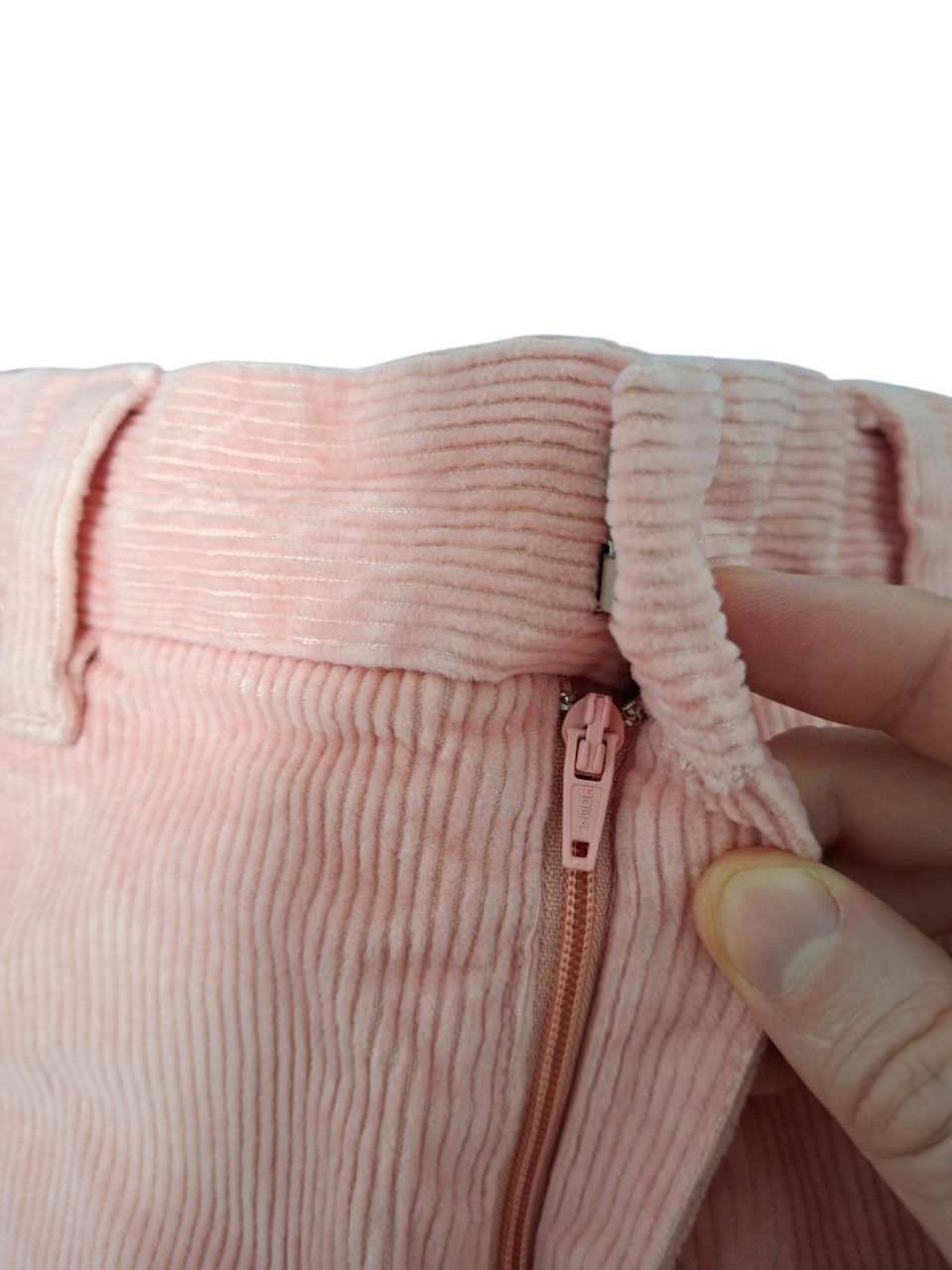 Gap GAP LADY`S WIDE LEG FLARED CORDUROY PINK PANTS Size 28" / US 6 / IT 42 - 3 Thumbnail