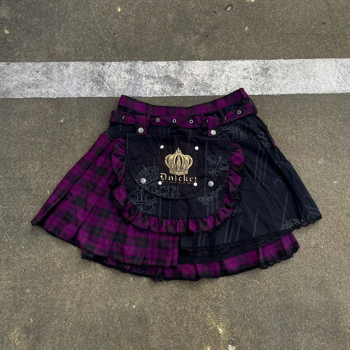 If Six Was Nine Blood Storm Mini Skirt With Removeable Pocket Punk Style Size 27" / US 4 / IT 40 - 1 Thumbnail