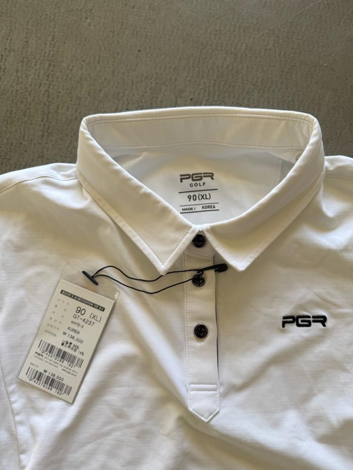Other PGR Golf / Long Sleeve Collared Shirt GT-4237 / White XL Size XL / US 12-14 / IT 48-50 - 6 Thumbnail