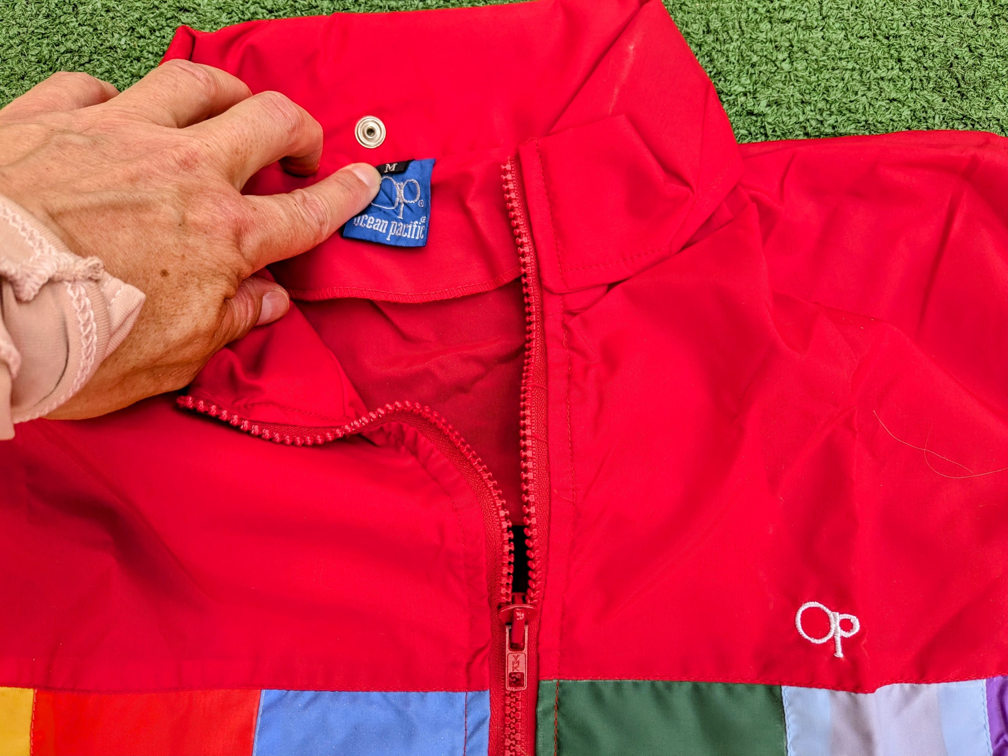 Ocean Pacific 80s Ocean Pacific Montabert2Windbreaker Jacket OP Colorblock Size US M / EU 48-50 / 2 - 8 Thumbnail