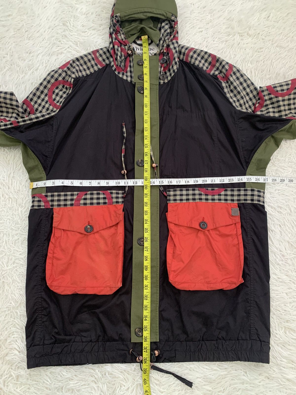 Vivienne Westwood Super Rare Vivienne Westwood Gingham Panel Coat Jacket Parka Size US L / EU 52-54 / 3 - 22 Thumbnail