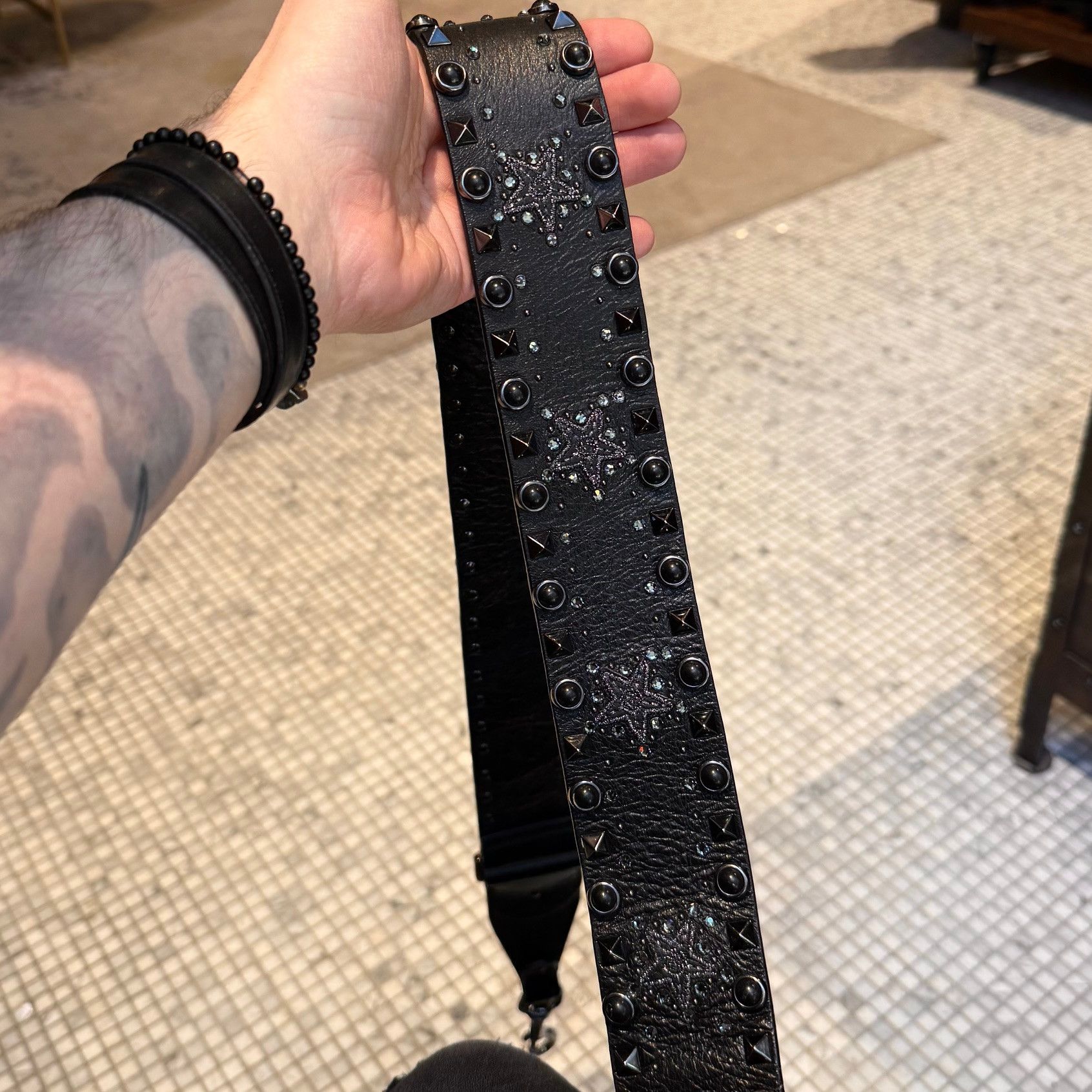 Valentino Valentino Black Star Crystal Rolling Rockstud Crossbody Bag Size ONE SIZE - 12 Thumbnail